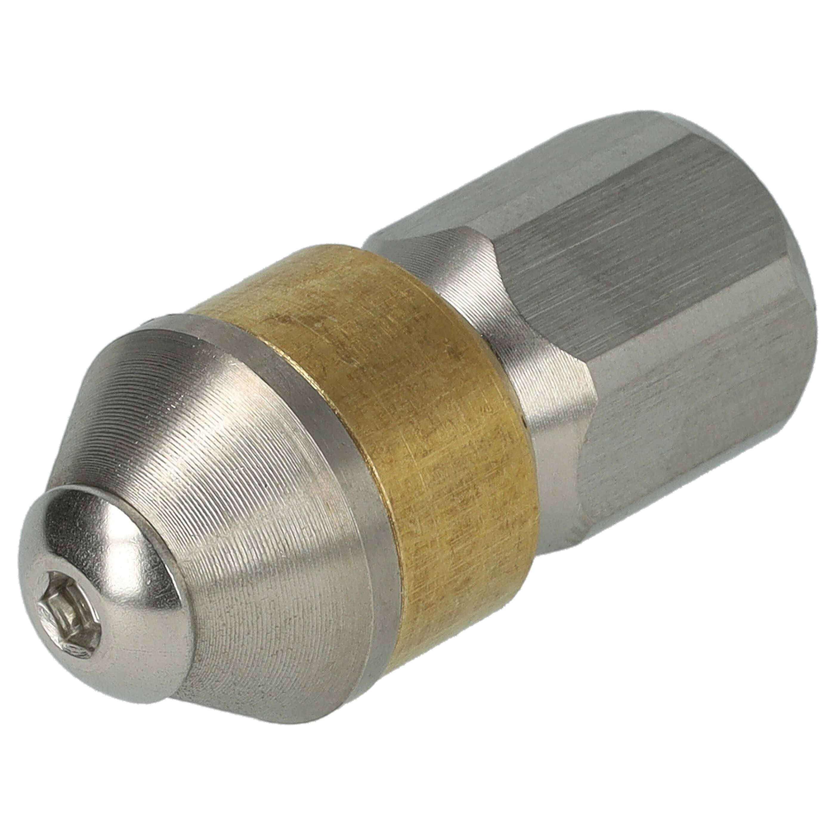 vhbw Rohrreinigungsdüse kompatibel mit Kränzle quadro 12-150 TS T, quadro 599 TS T Hochdruckreiniger - 1/8 Zoll, Rotierend