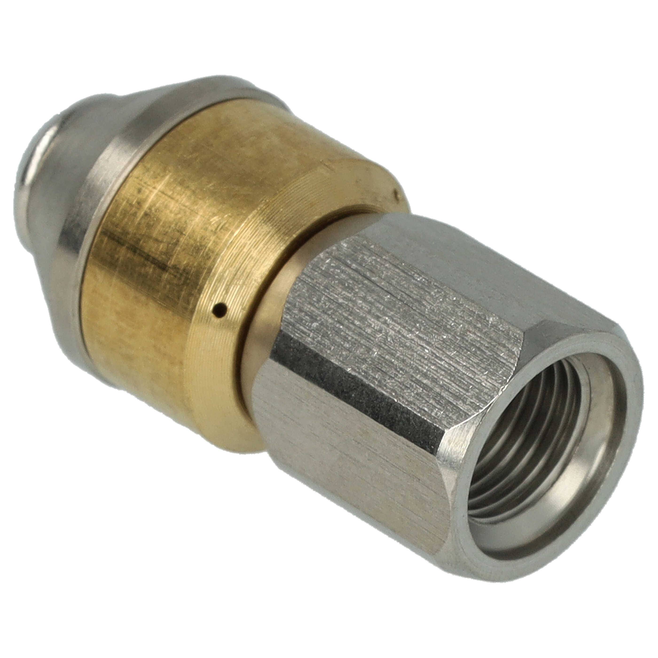 vhbw Rohrreinigungsdüse kompatibel mit Kränzle Profi 175 TS T, Profi Jet B 10-200 Hochdruckreiniger - 1/8 Zoll, Rotierend