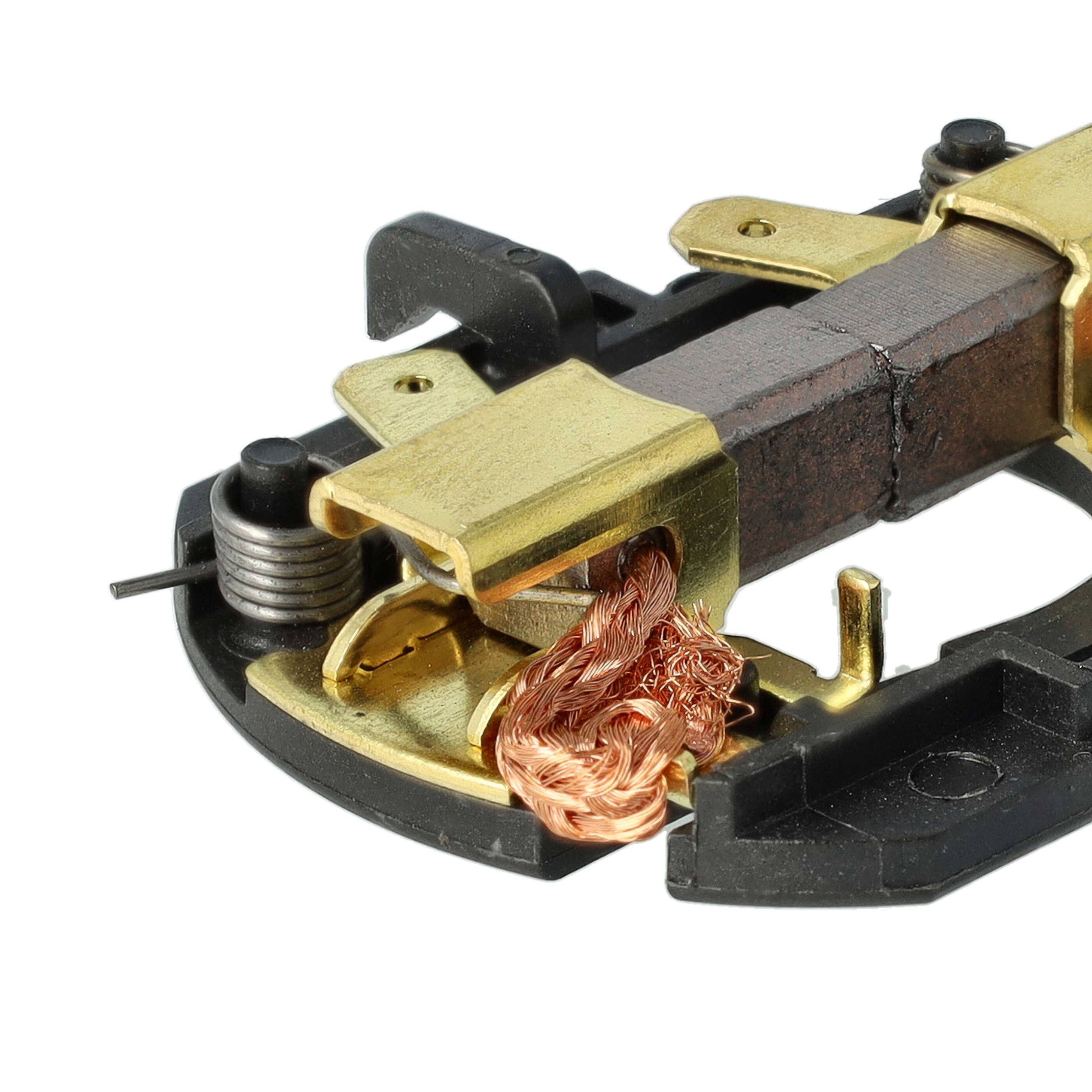 vhbw 2x Kohlebürste 45 x 35 x 11mm kompatibel mit Dewalt DCH143, DCD980, DCH243, DCD985, DCF880, DCF885L2, DCH253, DCF830 Bohrschrauber