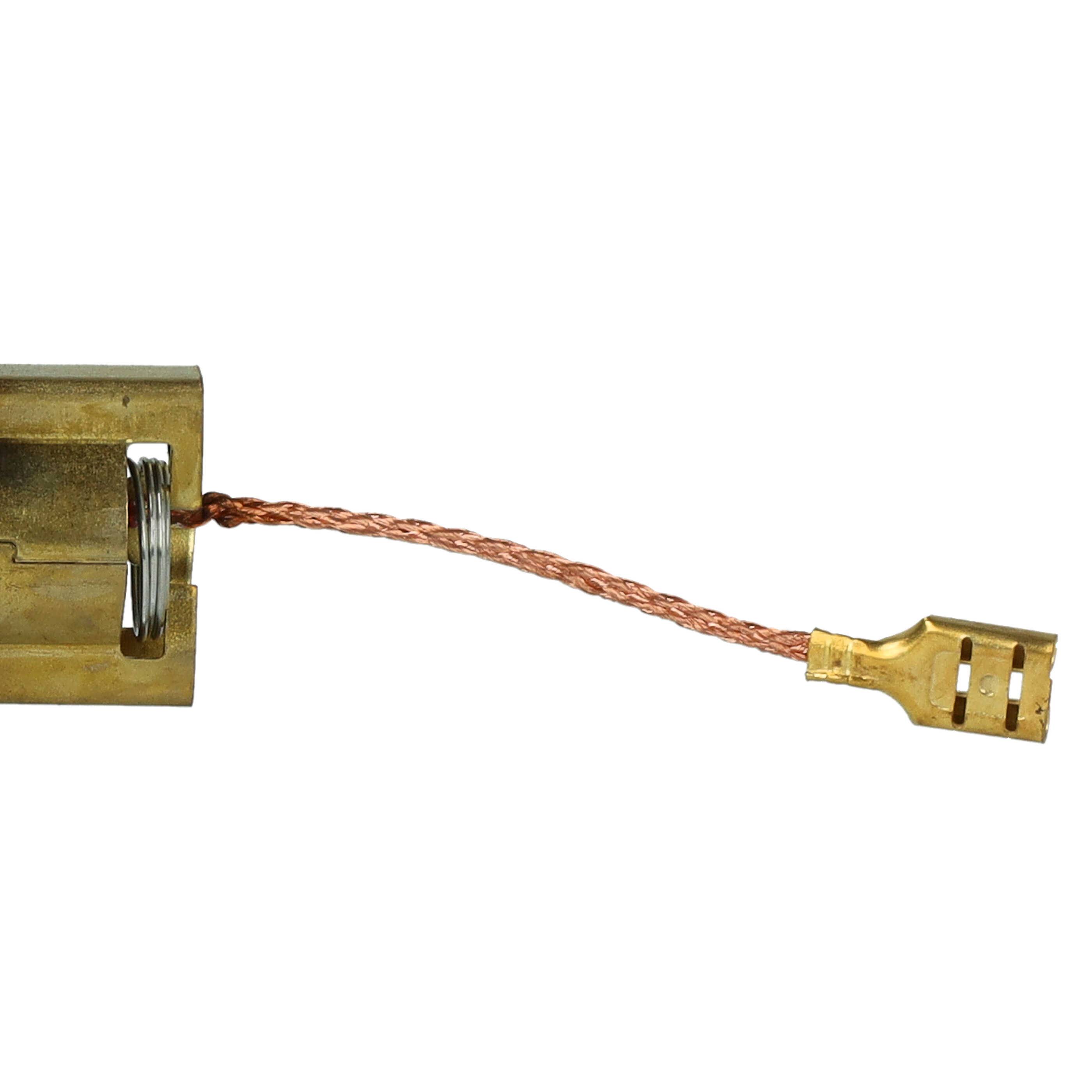 vhbw 2x Kohlebürste kompatibel mit Miele W2448, W2447, W2461, W2460, W2465, W2441, W2440, W2444, W2443, W2446, W2445 Waschmaschine, Trockner