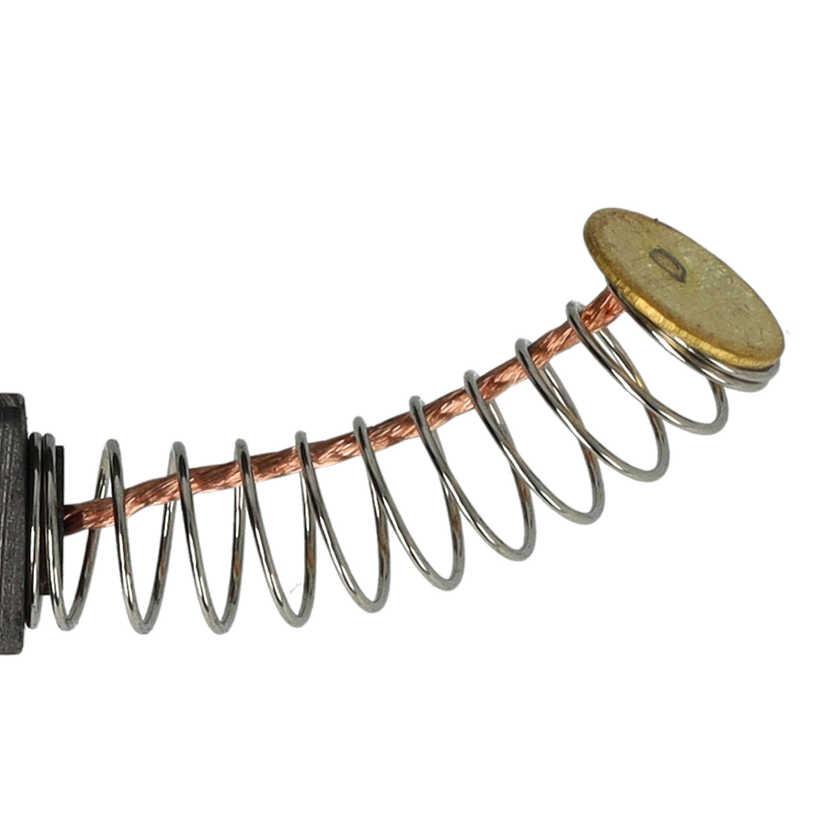 vhbw 2x Kohlebürste kompatibel mit Bosch PSB 42 RE (Nr. 0 603 246 403), PSB400, PSB400-2, PSB400RE Elektrowerkzeug + Feder