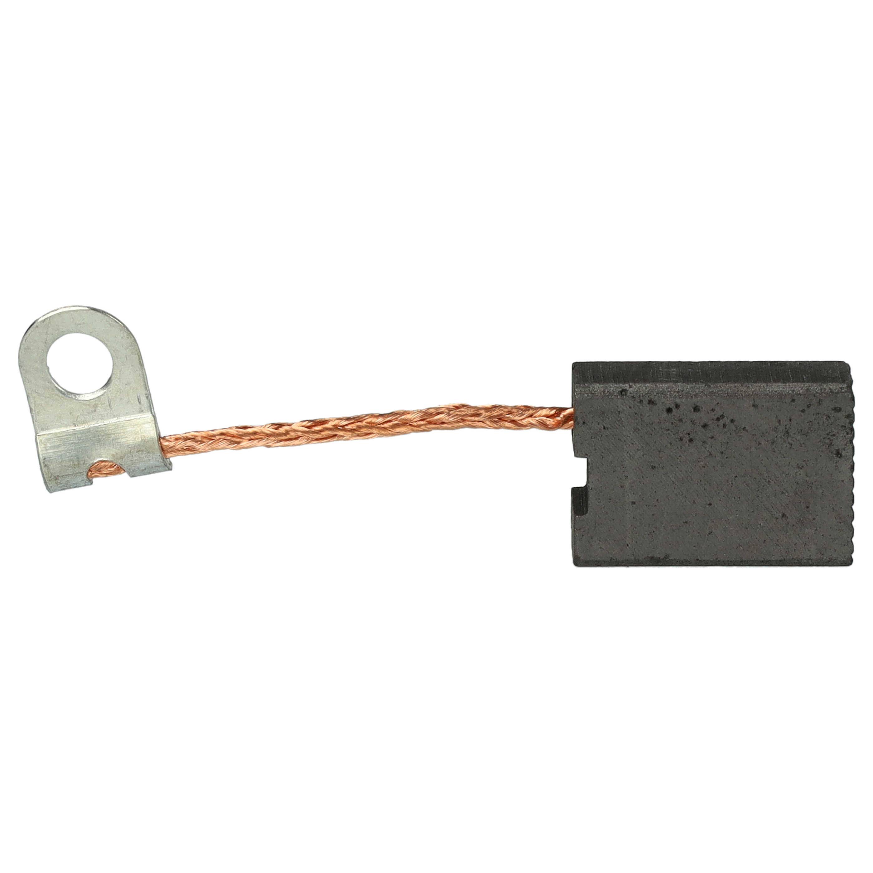 vhbw 2x Kohlebürste 18 x 12,5 x 6 mm Ersatz für Bosch 1617014108 für Elektrowerkzeug, Bohrhammer, Stemmhammer