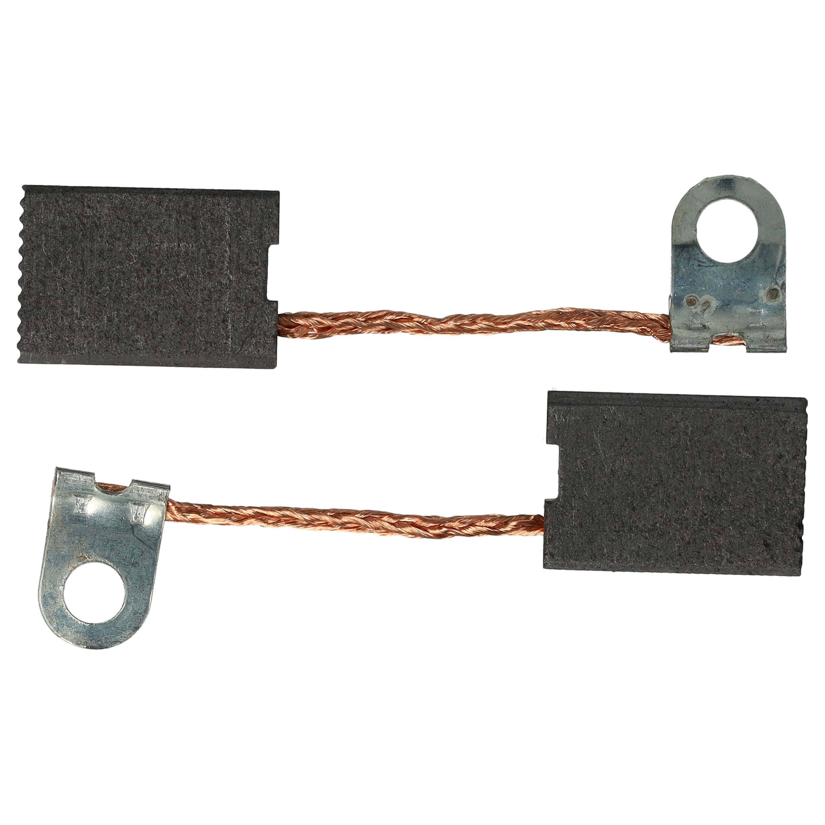 vhbw 2x Kohlebürste 18 x 12,5 x 6 mm Ersatz für Bosch 1617014108 für Elektrowerkzeug, Bohrhammer, Stemmhammer