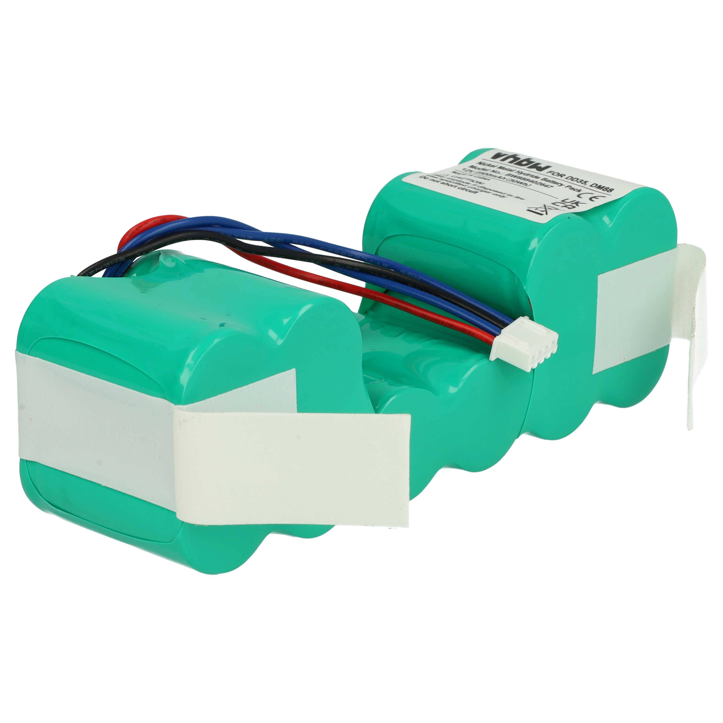 vhbw Akku Ersatz für iRobot 4720110 für Saugroboter (2500 mAh, 12 V, NiMH)