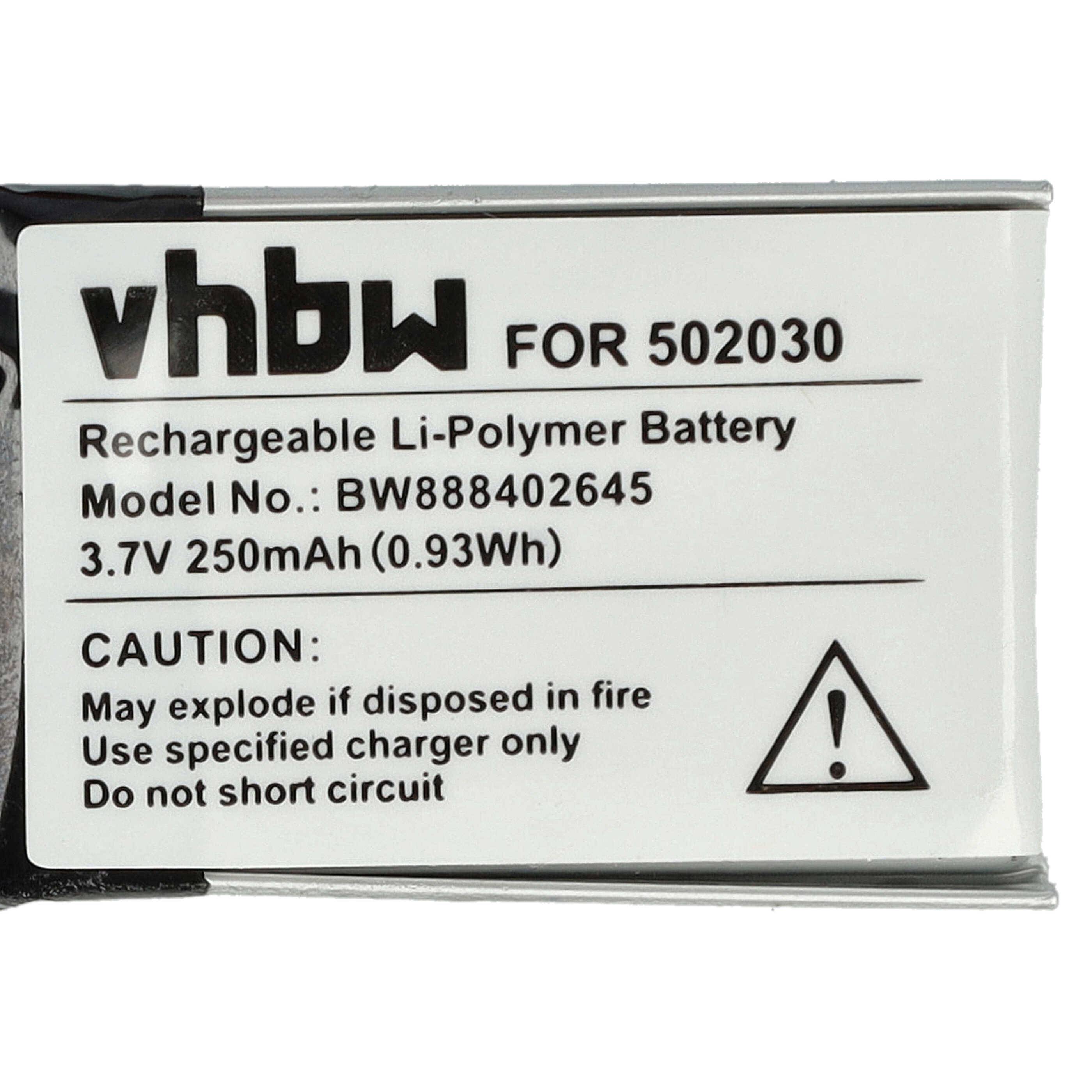 vhbw Akku kompatibel mit Bosch Intuvia GPS Fahrradcomputer Radcomputer (250 mAh, 3,7 V, Li-Polymer)