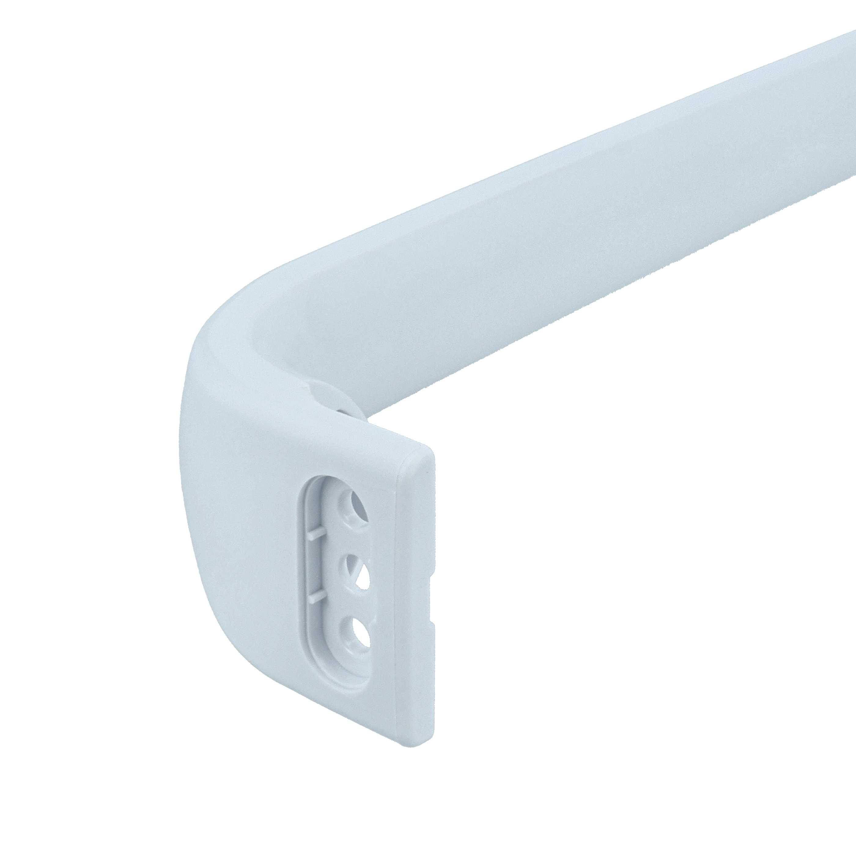 vhbw 2x Türgriff kompatibel mit Bosch KGU32121GB/01 | KGU3220/02, KGU32121GB/02, KGU3220/01 Kühlschrank Backofen Kunststoff Weiß