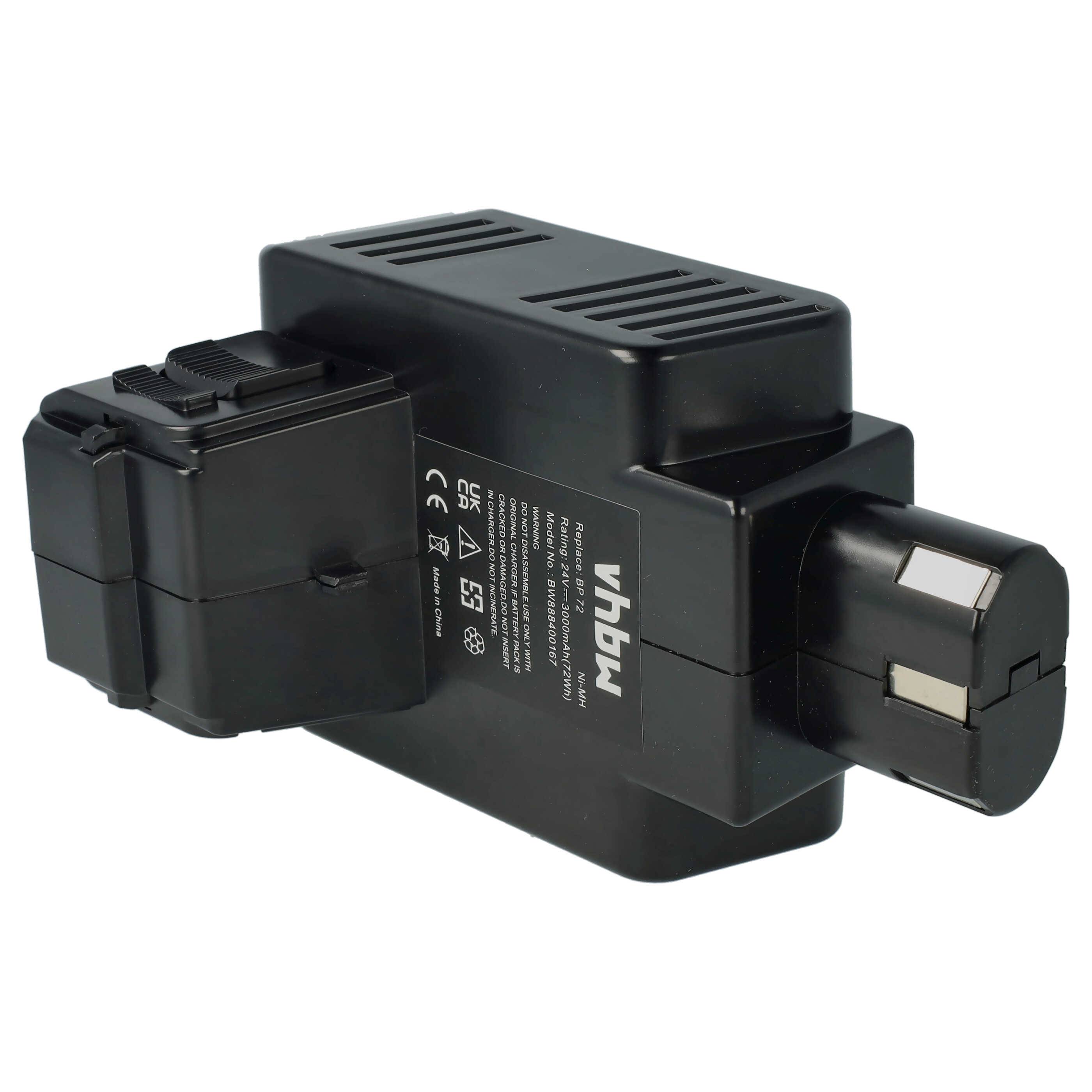 vhbw 3x Akku kompatibel mit Hilti TE 5 A Werkzeug (3000 mAh, NiMH, 24 V)