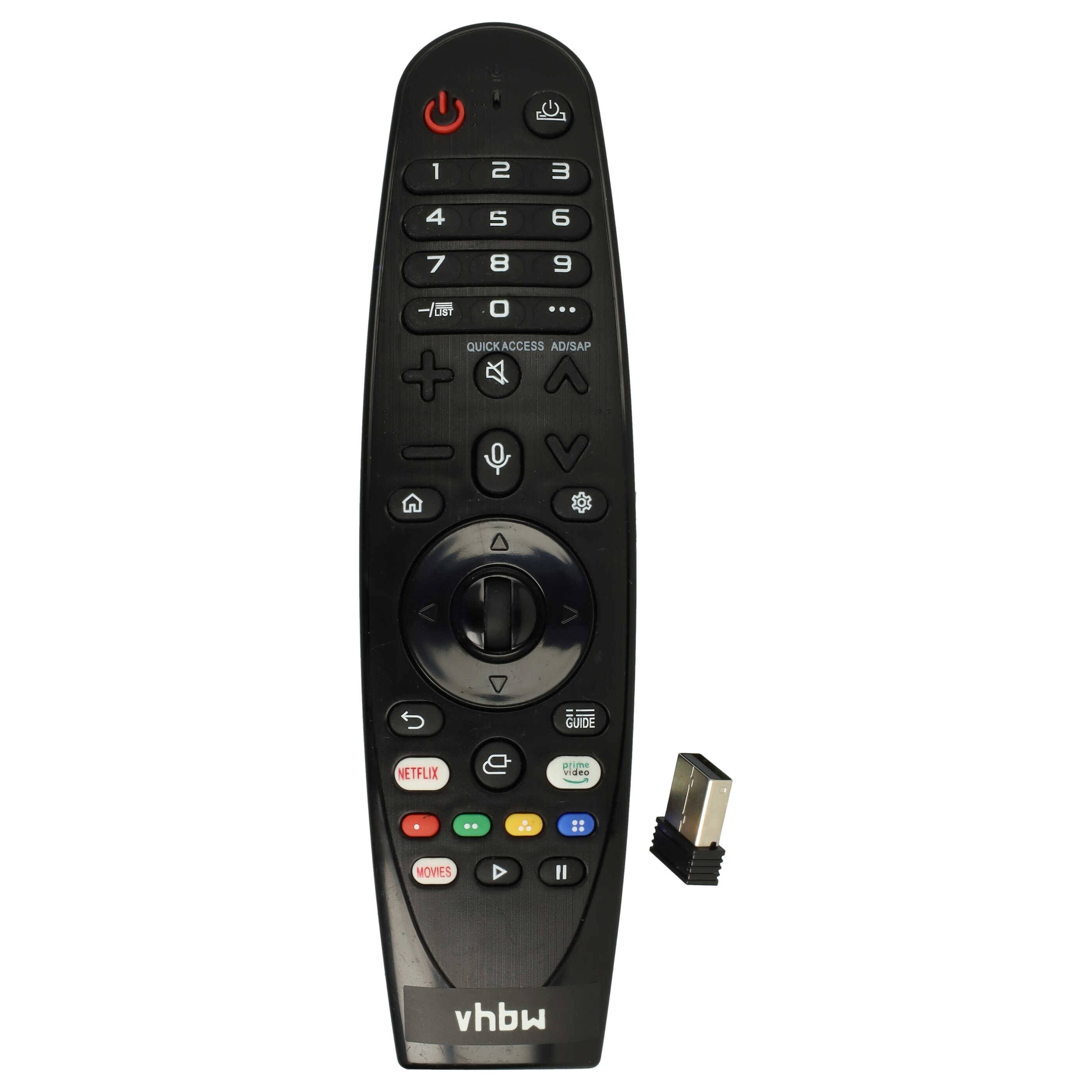 vhbw Fernbedienung kompatibel mit LG 65SM9500PUA, 65SM98007LA, 65SM9000PUA, 65SM9500PSA, 65SM9000PSA Fernseher, TV - Ersatzfernbedienung