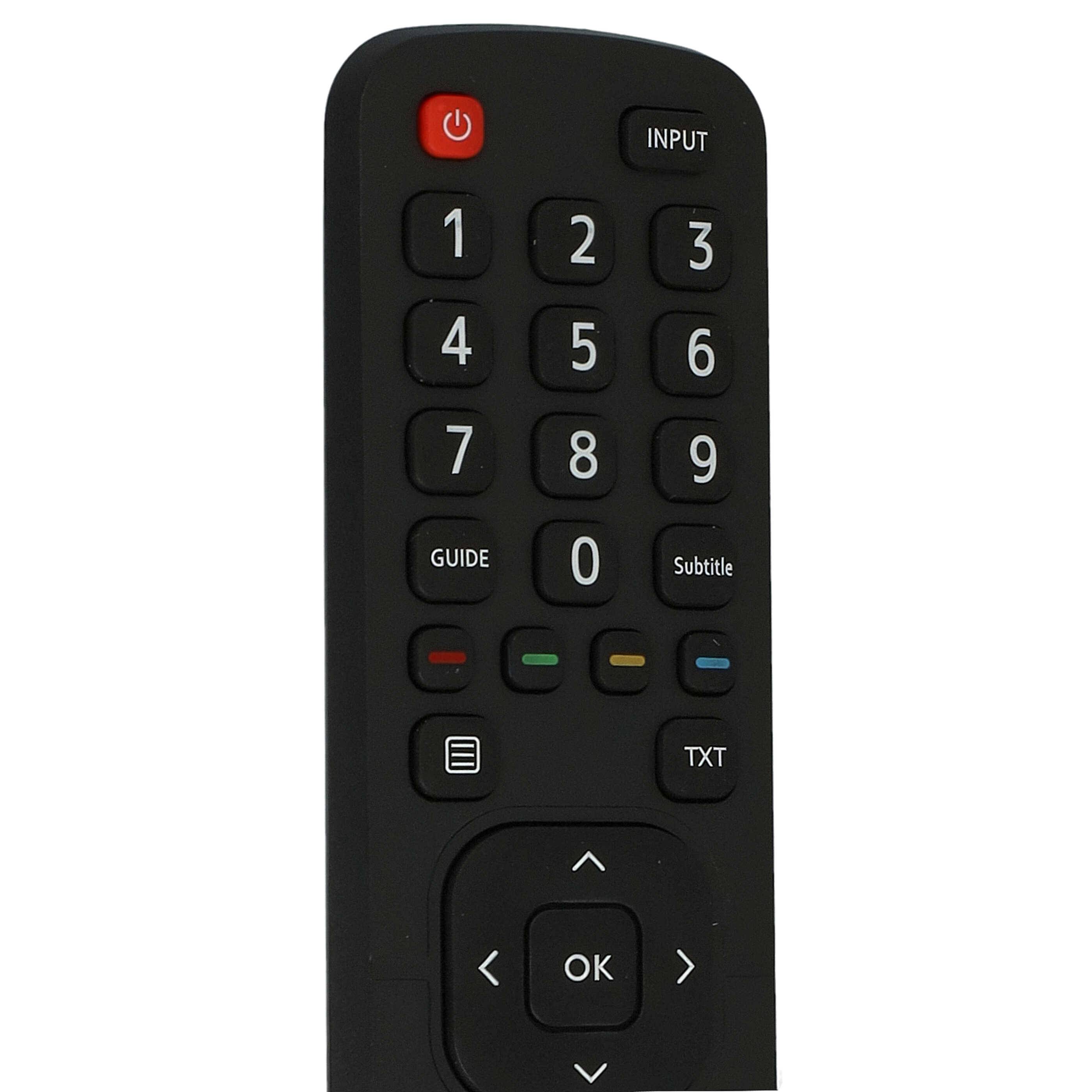vhbw Fernbedienung kompatibel mit Hisense H58A6120, H65A6100, H65AE6000, H65AE6030, H65A6120 Fernseher, TV - Ersatzfernbedienung