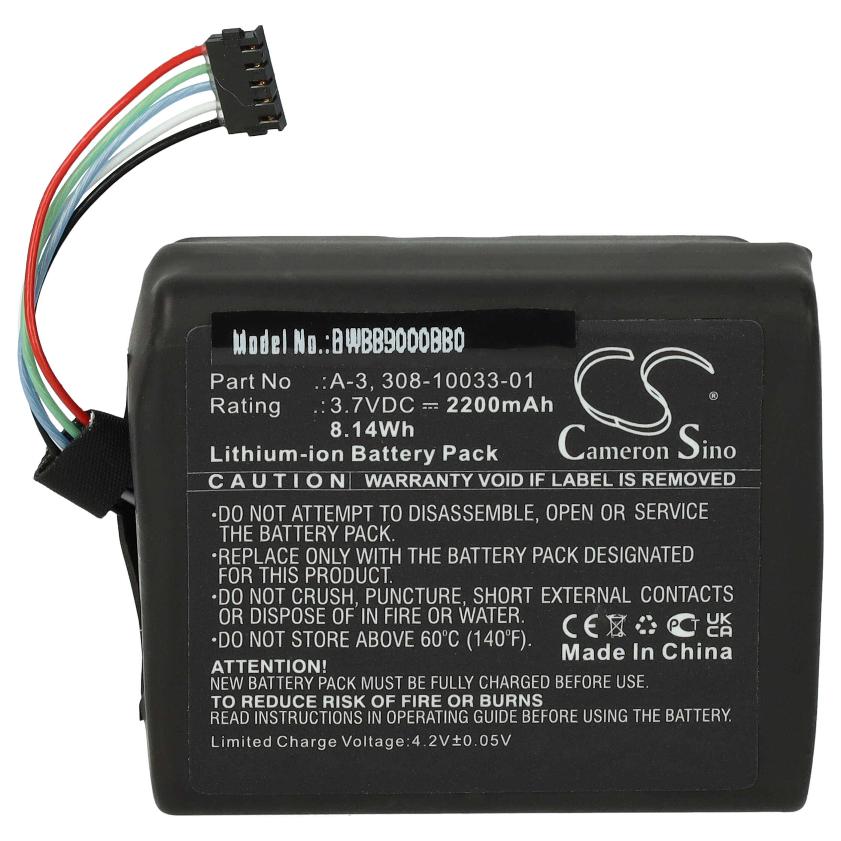 vhbw Akku Ersatz für Netgear A-3, 308-10033-01 für Babyphone Babytalker (2200 mAh, 3,7 V, Li-Ion)