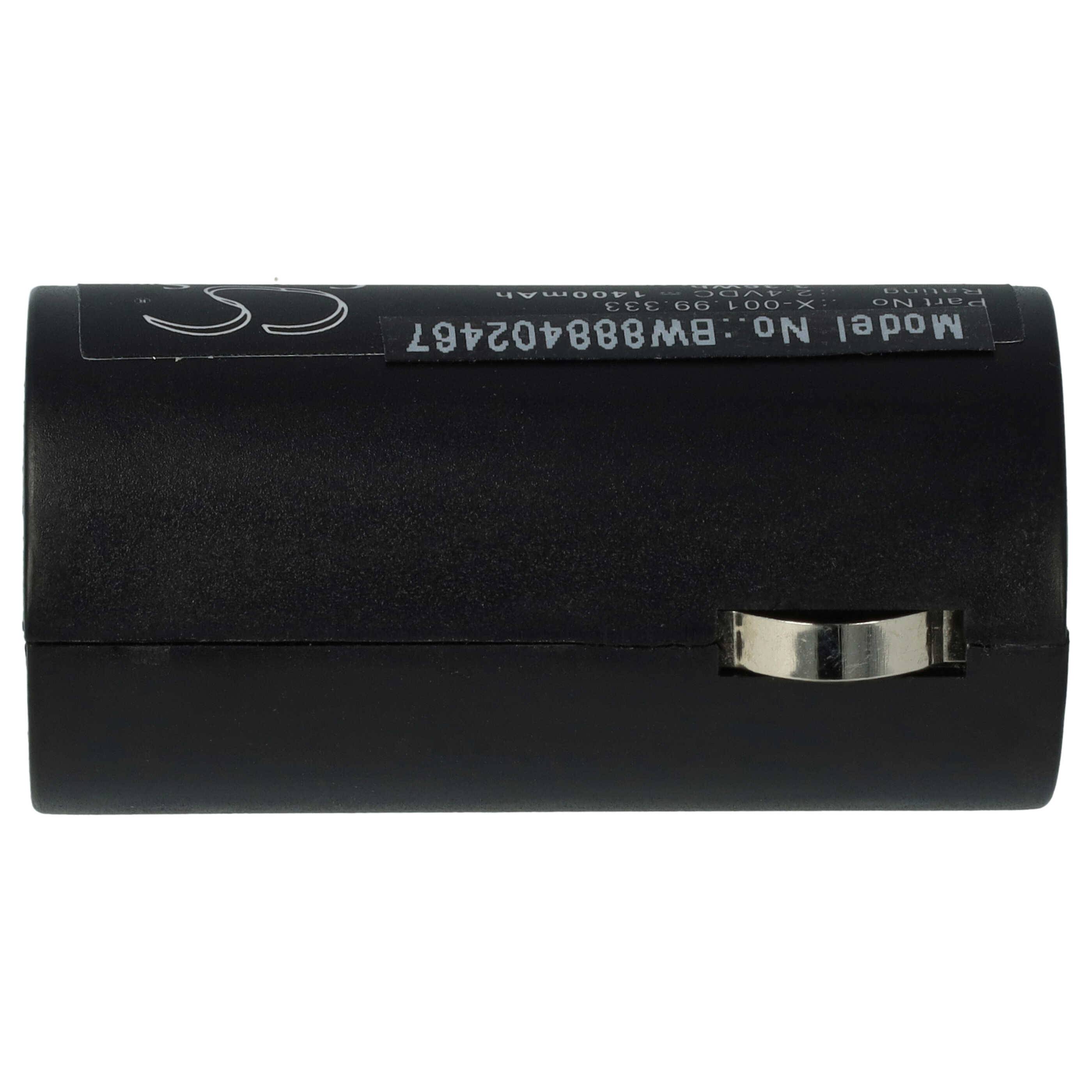 vhbw Akku Ersatz für Heine X-001.99.333 für Medizintechnik (1400mAh, 2,4V, NiMH)