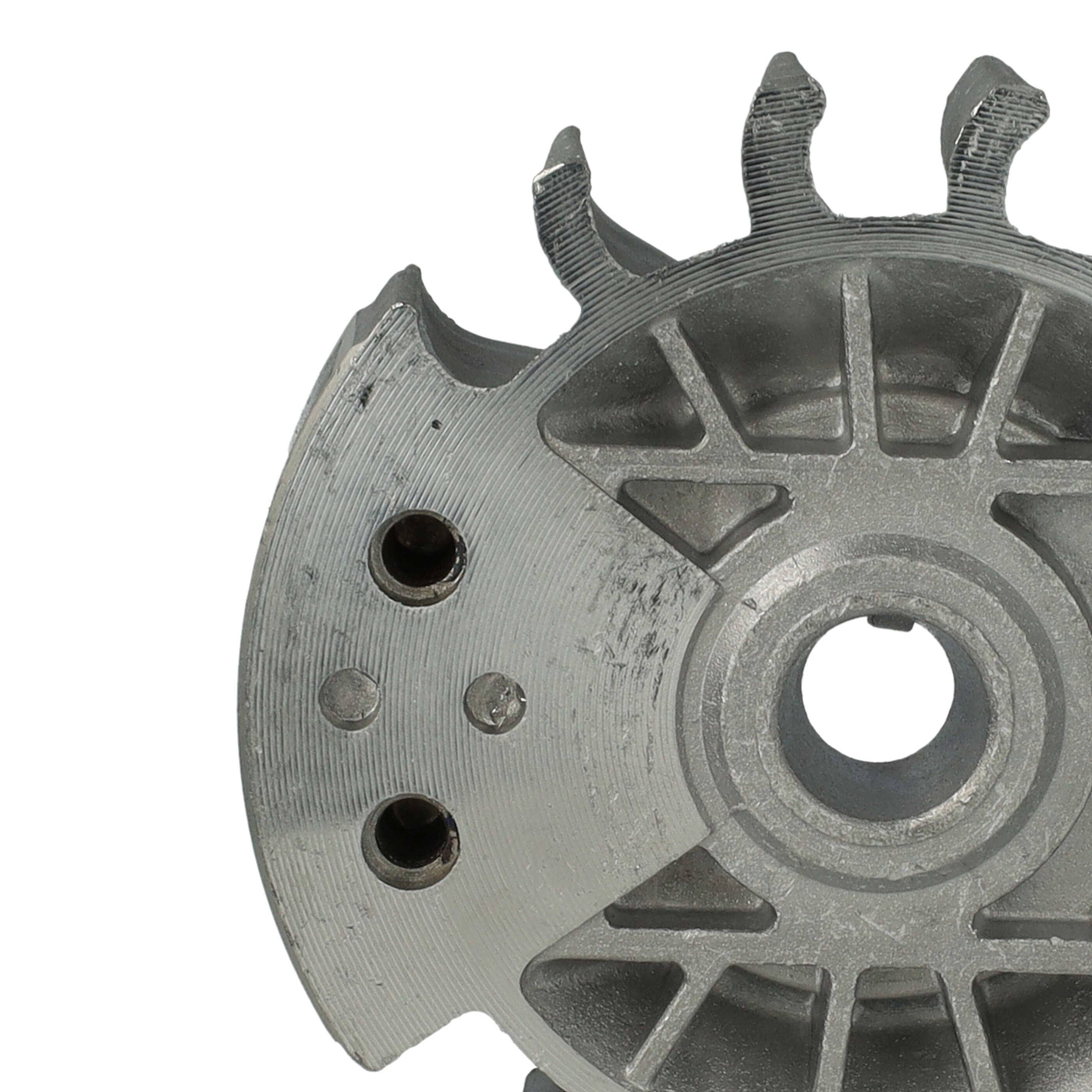 vhbw Polrad Ersatz für Stihl 11234001203 für Motorsäge - 9 cm Außendurchmesser, 3,6 cm Dicke, 350 g Silber