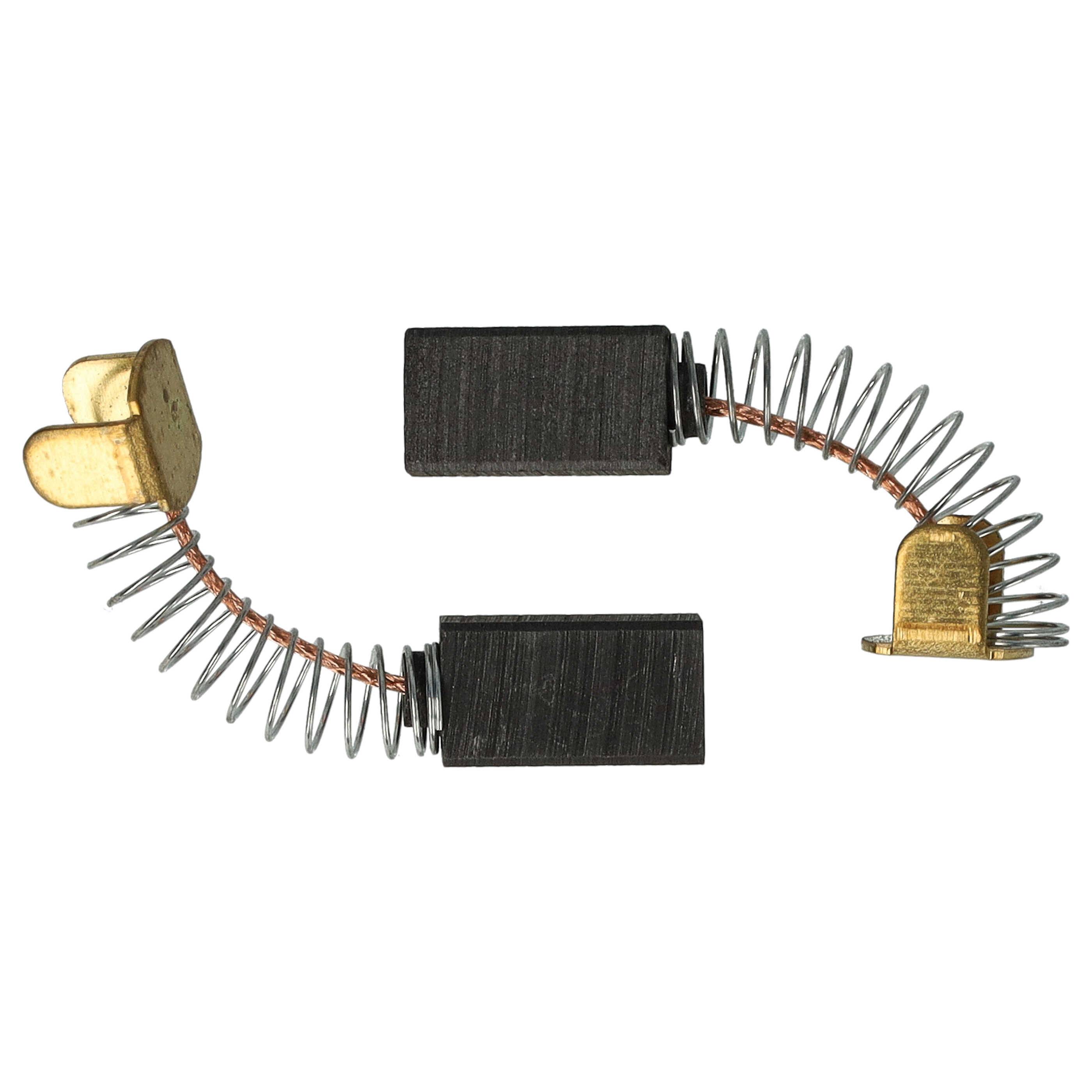vhbw 2x Kohlebürste 10,6 x 6 x 4 mm kompatibel mit Hitachi Hikoki CG18 DSDL, CG 18DBL Rasentrimmer, Akku-Sense + Feder