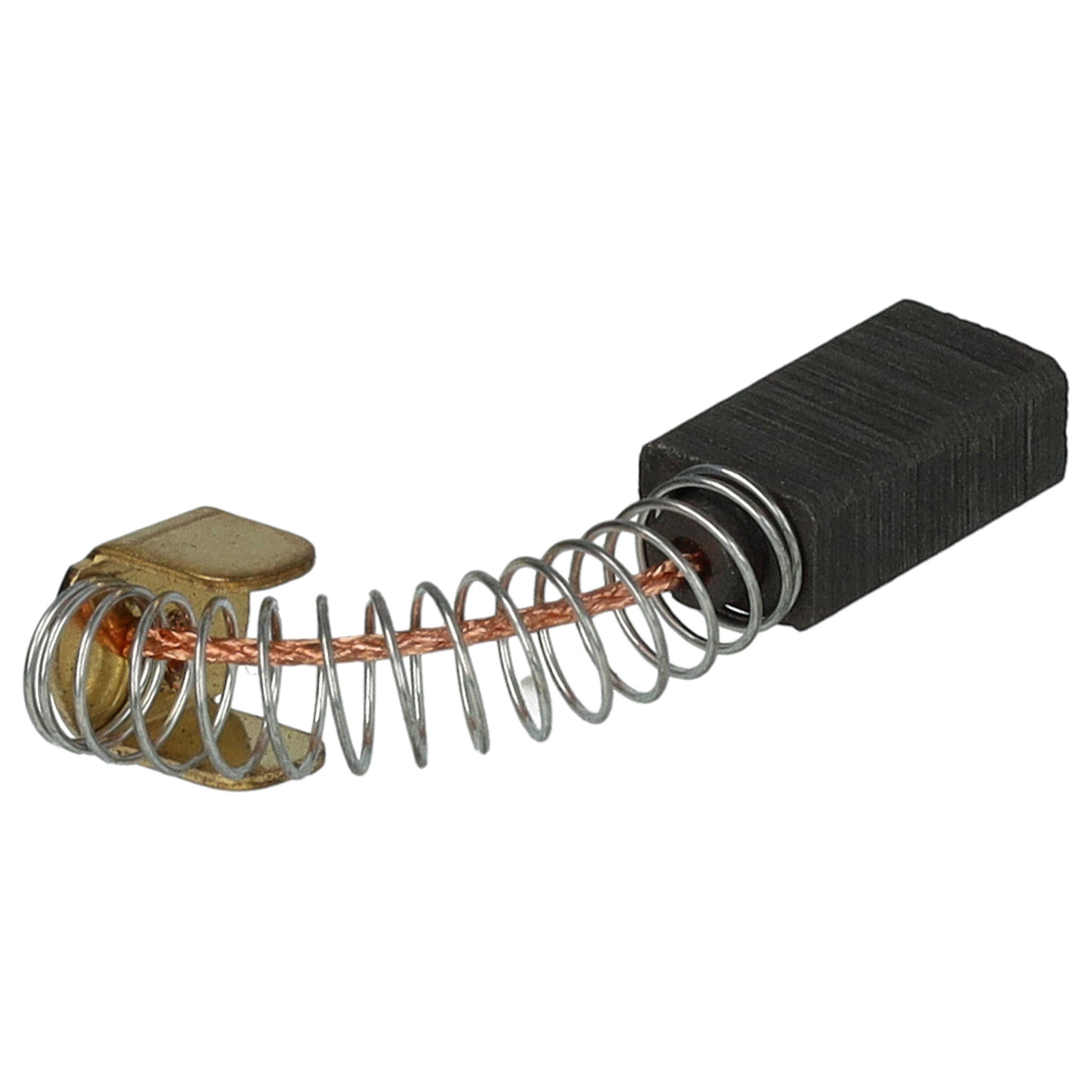 vhbw 2x Kohlebürste 10,6 x 6 x 4 mm kompatibel mit Hitachi Hikoki CG18 DSDL, CG 18DBL Rasentrimmer, Akku-Sense + Feder