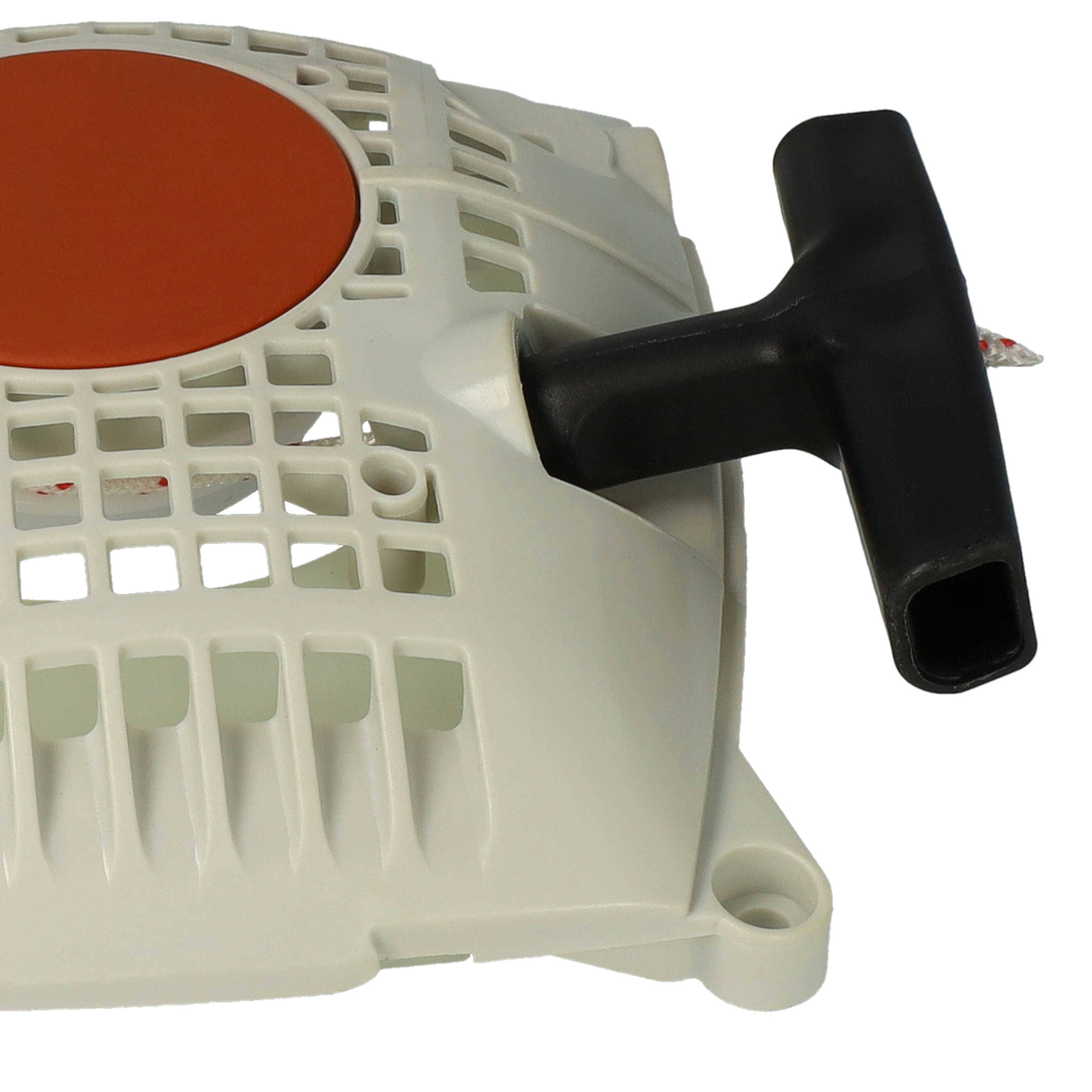 vhbw Seilzugstarter kompatibel mit Stihl MS 251, MS 251C, MS 231, MS 231C Motorsäge - Starter, 15,6 x 15,4 x 3,7 cm Rot Schwarz Weiß