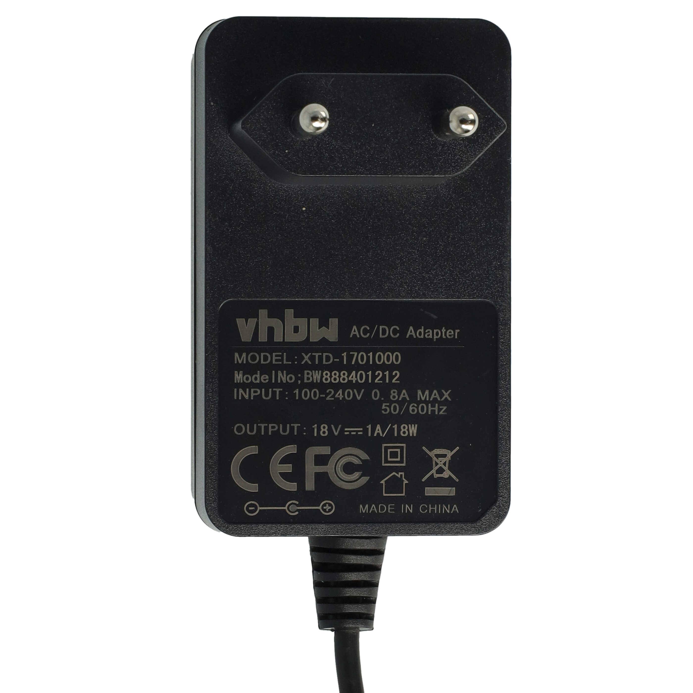 vhbw Netzteil kompatibel mit Kärcher RC 4000 Saugroboter - 170 cm