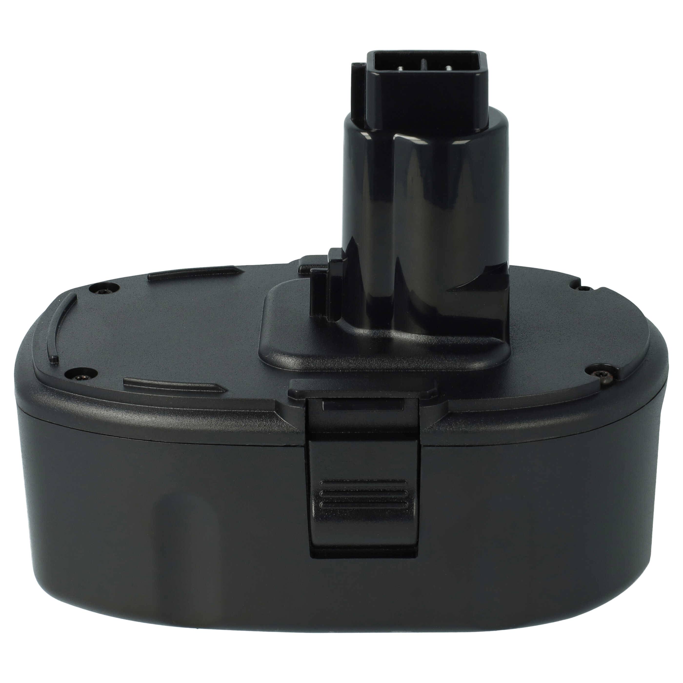 vhbw Akku kompatibel mit Dewalt DC330, DC380N, DC380KB, DC385, DC330KA, DC330K, DC380KA, DC330N Elektrowerkzeug (3000 mAh, Li-Ion, 18 V)