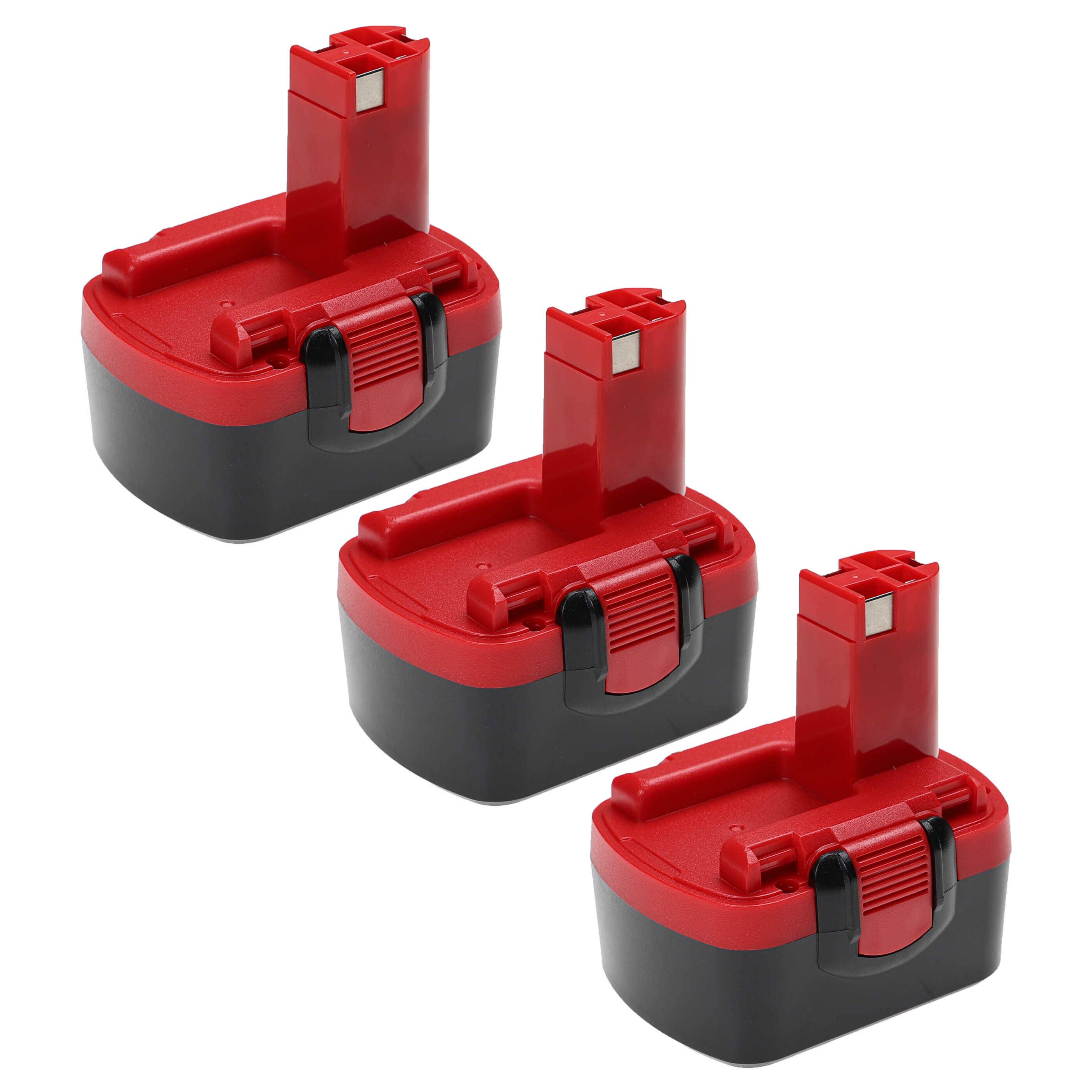 vhbw 3x Akku kompatibel mit Bosch HDI 244, IDI 244, GWS 14.4VH, Jan-54, GWS 14.4V, GWS 14.4V/3B Werkzeug (2000 mAh, NiMH, 14,4 V)