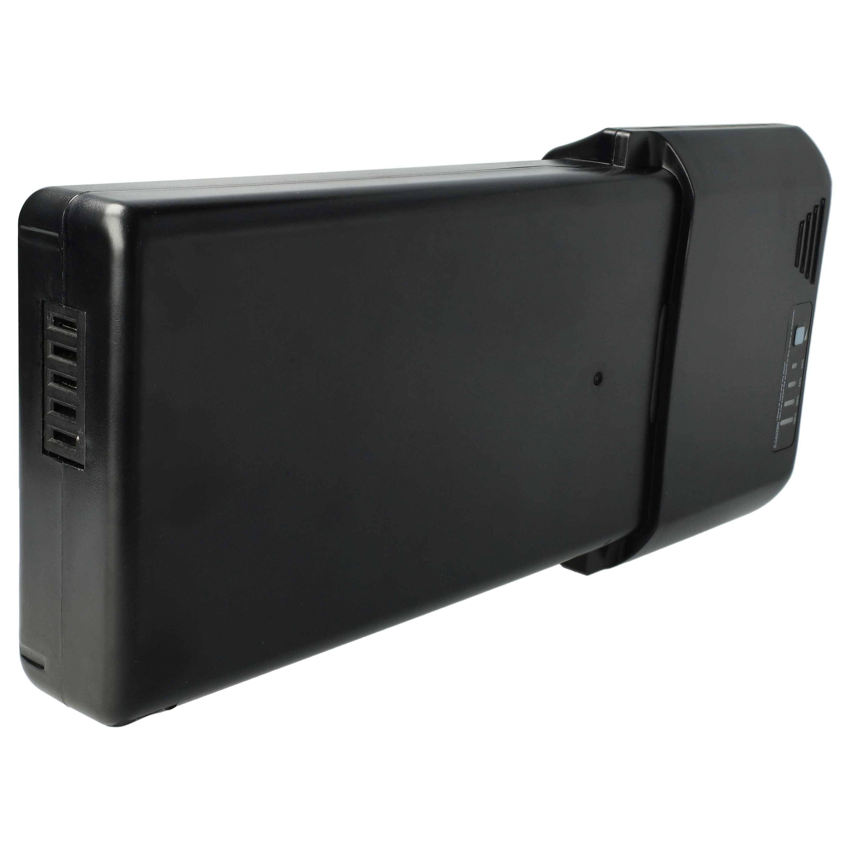 vhbw Akku Ersatz für Ansmann 3200-0008, 3200-0007-1, ANS-KLC36S92B, 3200-0001-2 für E-Bike (12 Ah, 36 V, Li-Ion) + Ladegerät - Schwarz