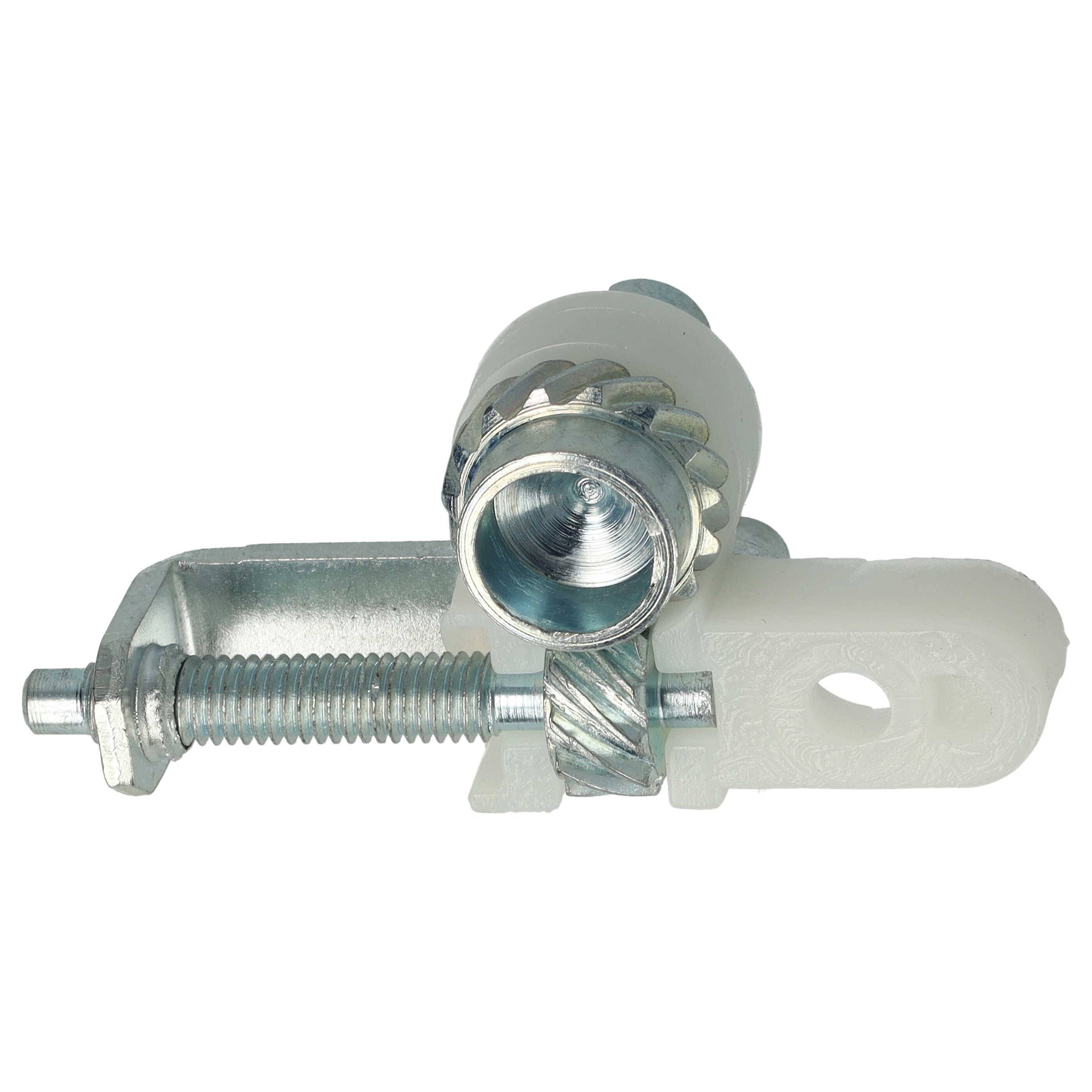 vhbw Kettenspanner kompatibel mit Stihl MS 251, MS 250 Motorsäge - Seitlich, Kunststoff / Eisen, 27 g Silber Weiß