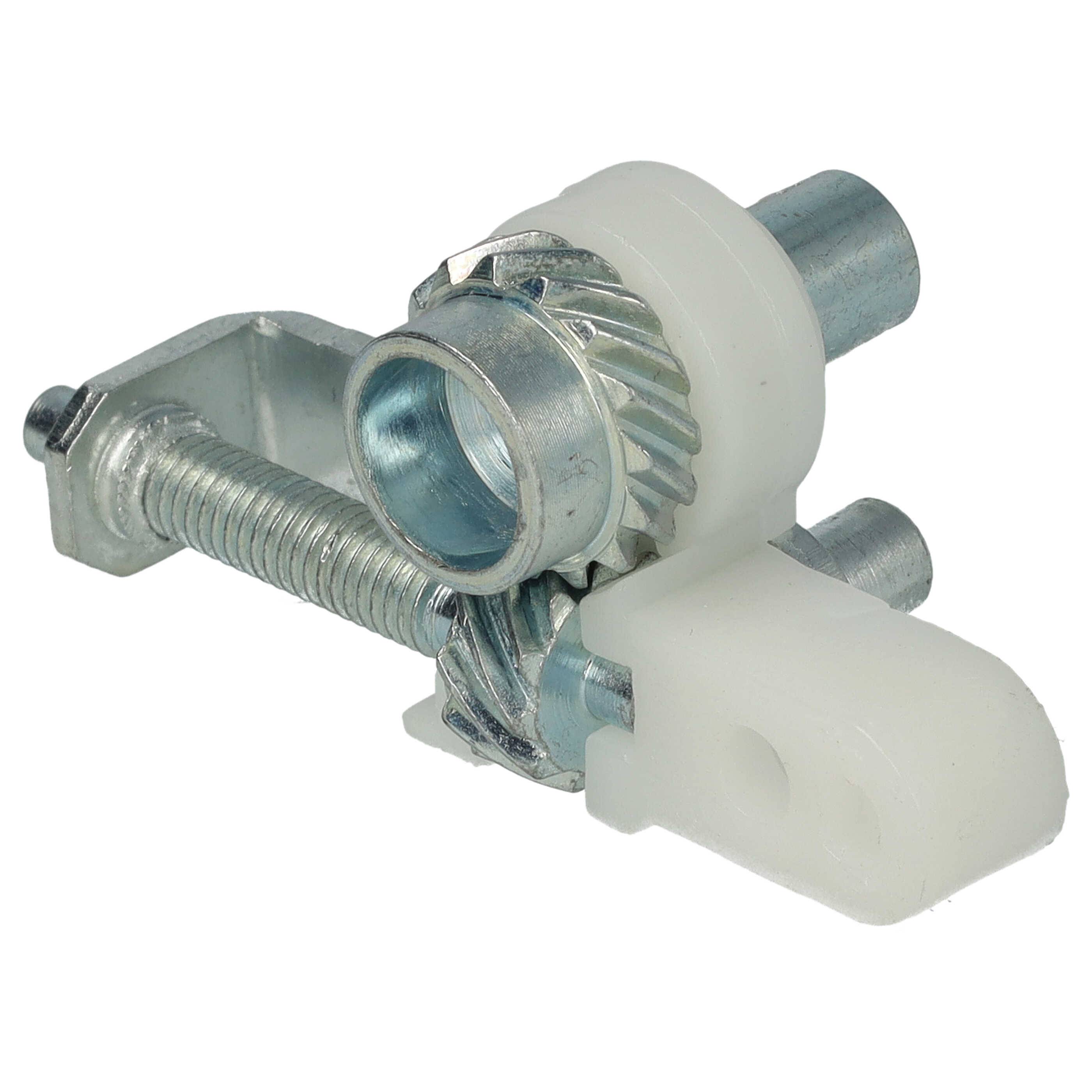 vhbw Kettenspanner kompatibel mit Stihl MS 251, MS 250 Motorsäge - Seitlich, Kunststoff / Eisen, 27 g Silber Weiß