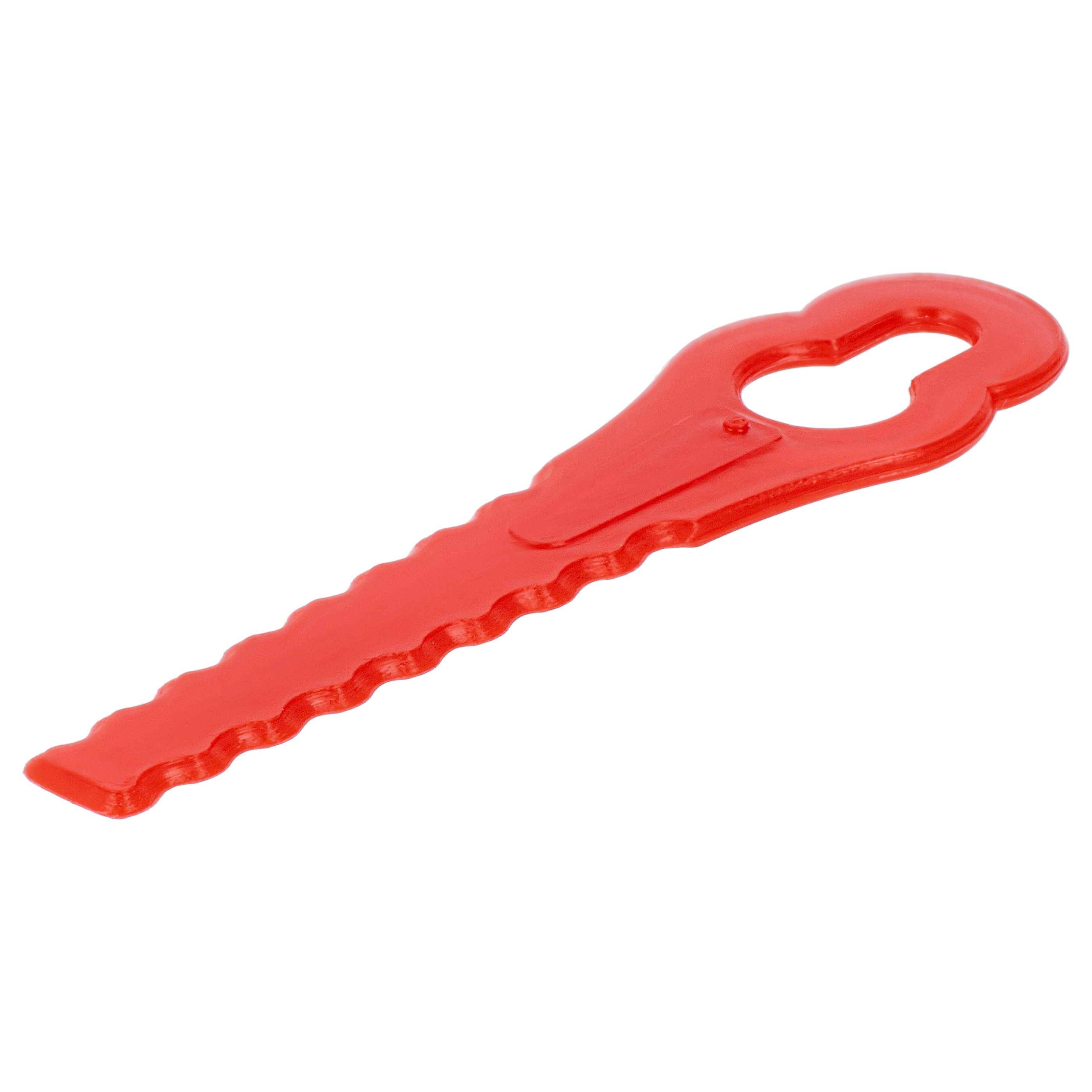 vhbw 10x Ersatz-Messer kompatibel mit Einhell RG-CT 18/1 Rasenmäher - Ersatzklinge Rot, Polyamid