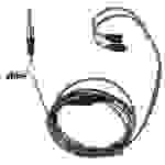 vhbw Audio AUX Kabel kompatibel mit Shure SE215, SE315, SE425, SE535, SE846 Kopfhörer - Audiokabel 3,5 mm Klinkenstecker, 120 cm, Grau