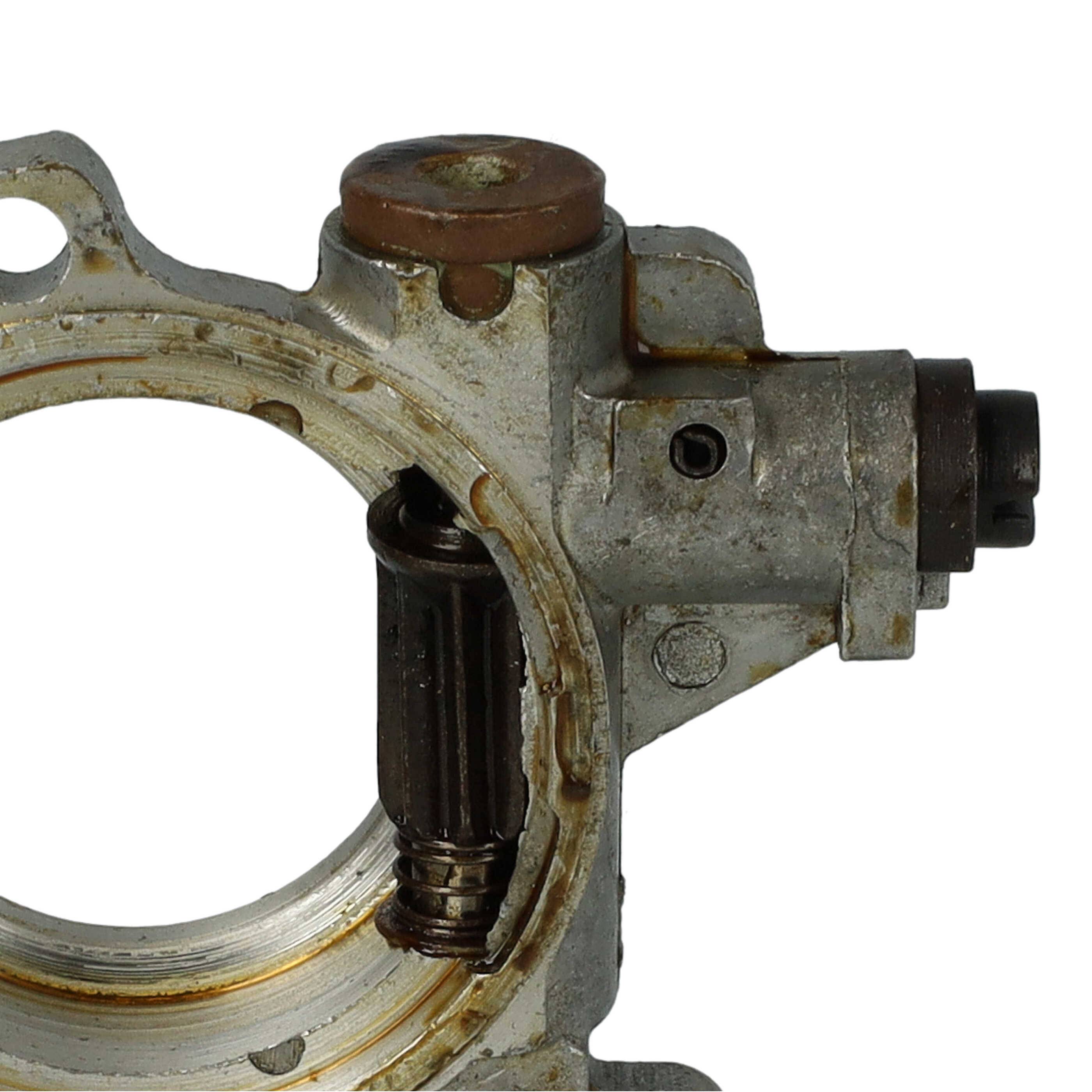 vhbw Ölpumpe kompatibel mit Stihl MS341, MS362, MS361 Motorsäge - Aluminium, 6,4 x 6,2 x 1,3 cm, Einstellbar