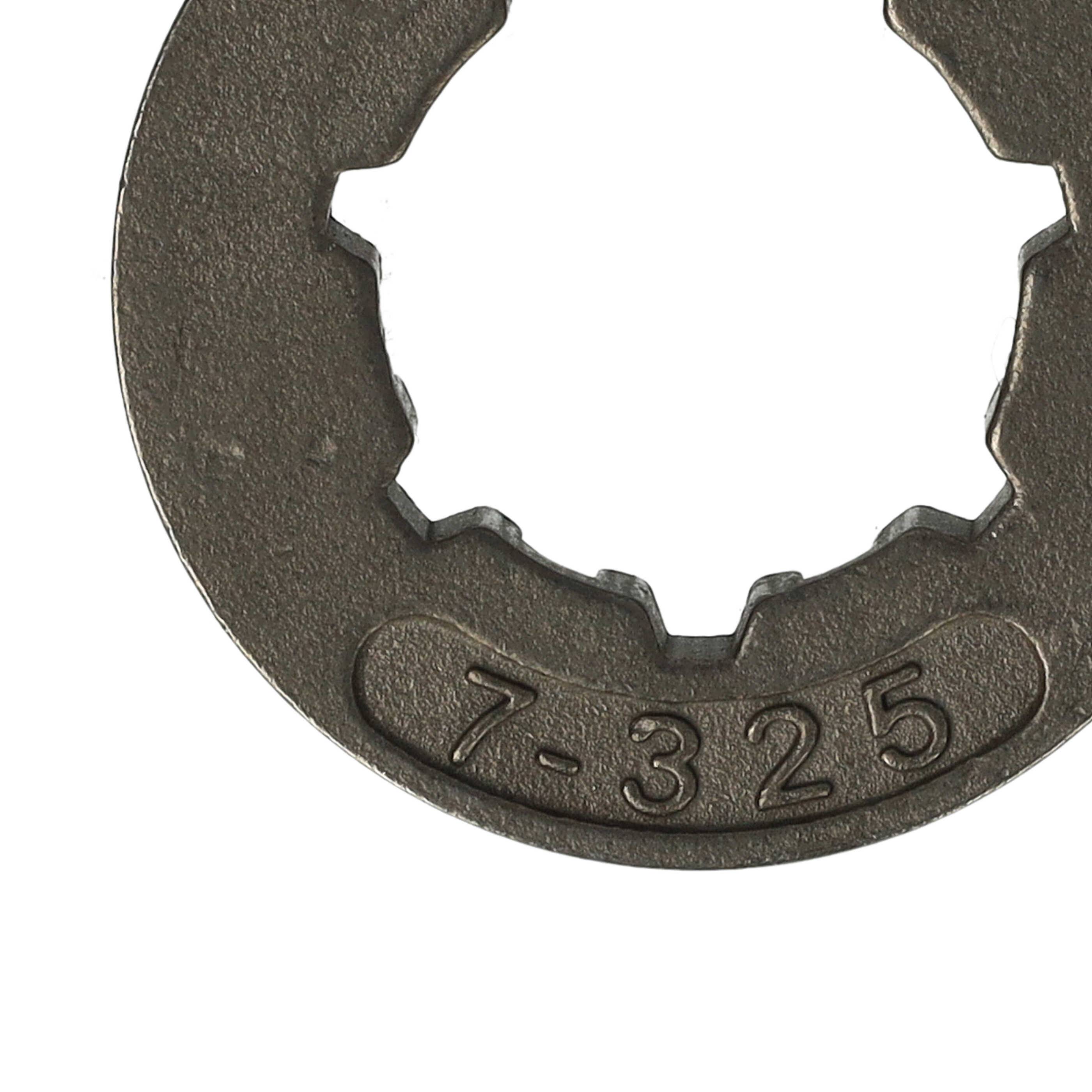 vhbw Ringrad kompatibel mit Stihl MS231, MS230, MS240 Motorsäge - 3,2 cm Durchmesser, 1,7 cm Innendurchmesser, 0,7 cm Dicke, 19 g Grau