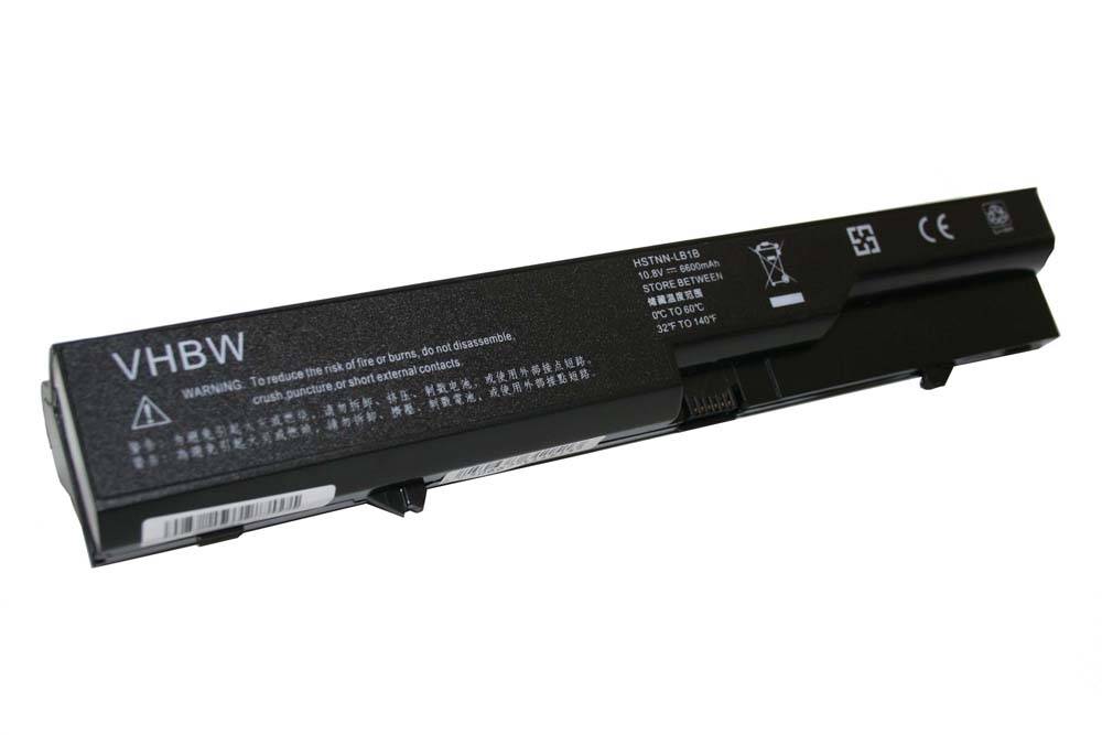vhbw Akku Ersatz für HP HSTNN-CB1A, 587706-751, 587706-121, BQ350AA, 593572-001 für Notebook (6600 mAh, 10,8 V, Li-Ion)