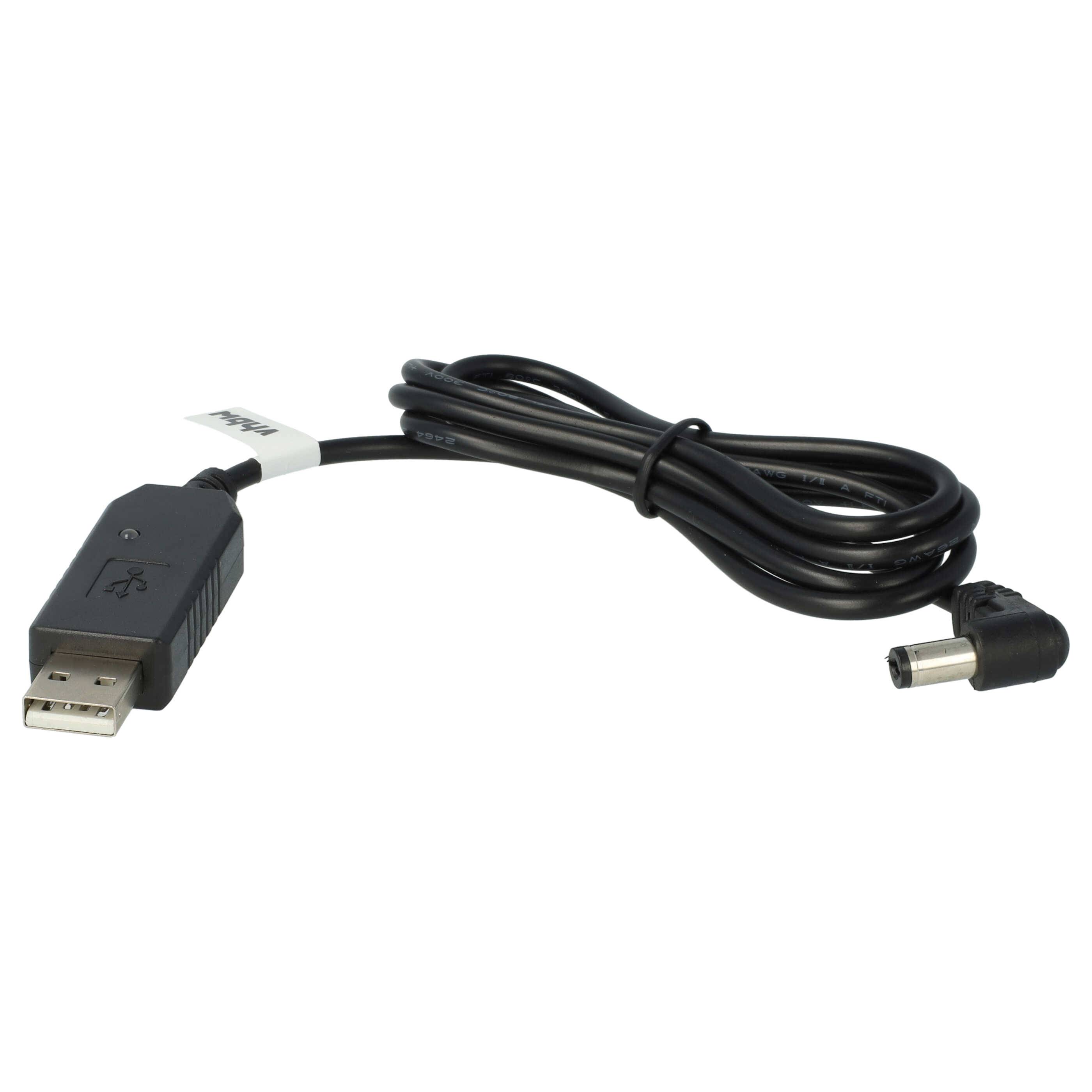 vhbw Ladegerät kompatibel mit Baofeng BF-F8HP Funkgerät, Funkgerät-Akkus - USB-Ladekabel, 100 cm, mit Kontrollleuchte