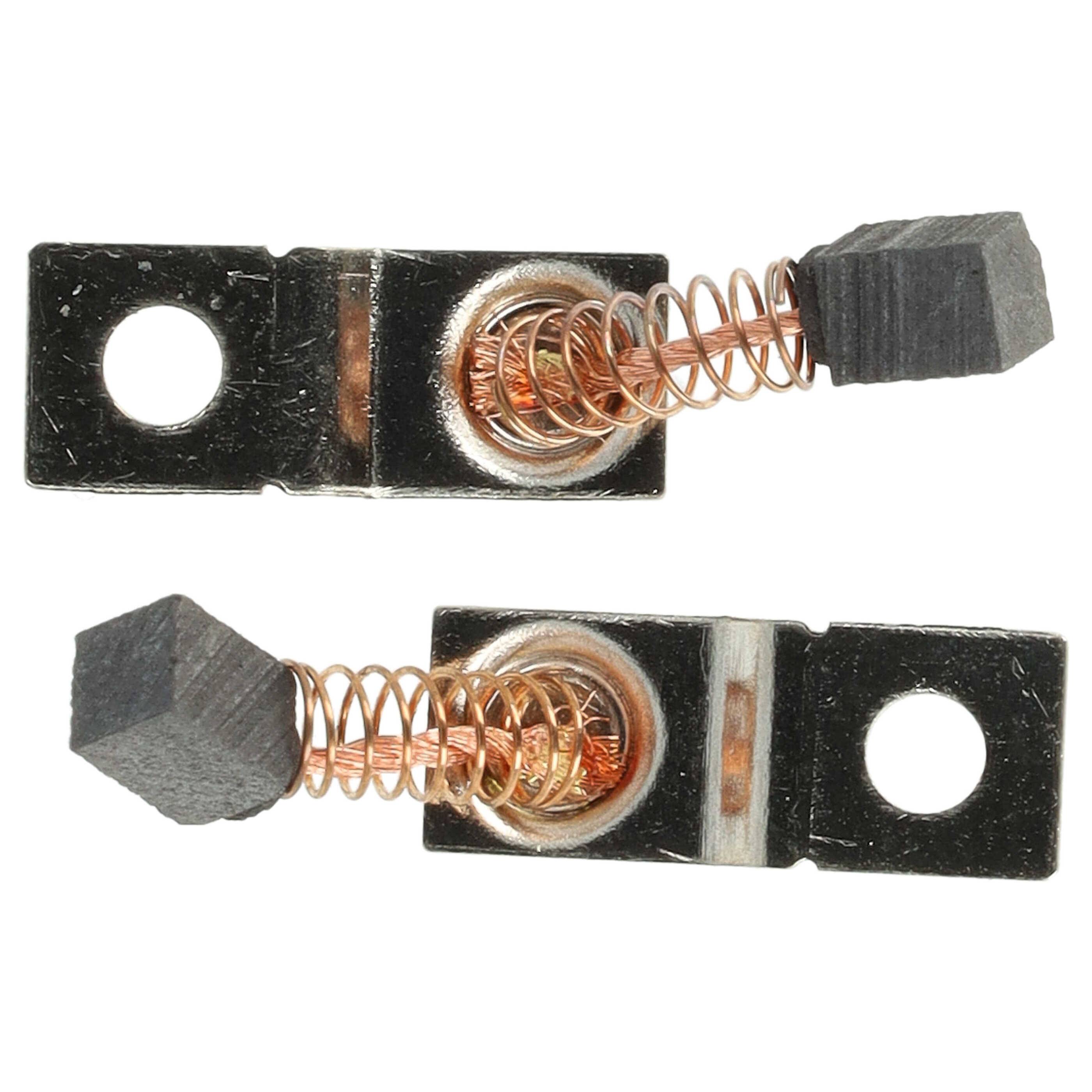 vhbw 2x Kohlebürste 5,5 x 3 x 3 mm kompatibel mit Saeshin Strong 107 II, 120 II Nagelfräser + Feder