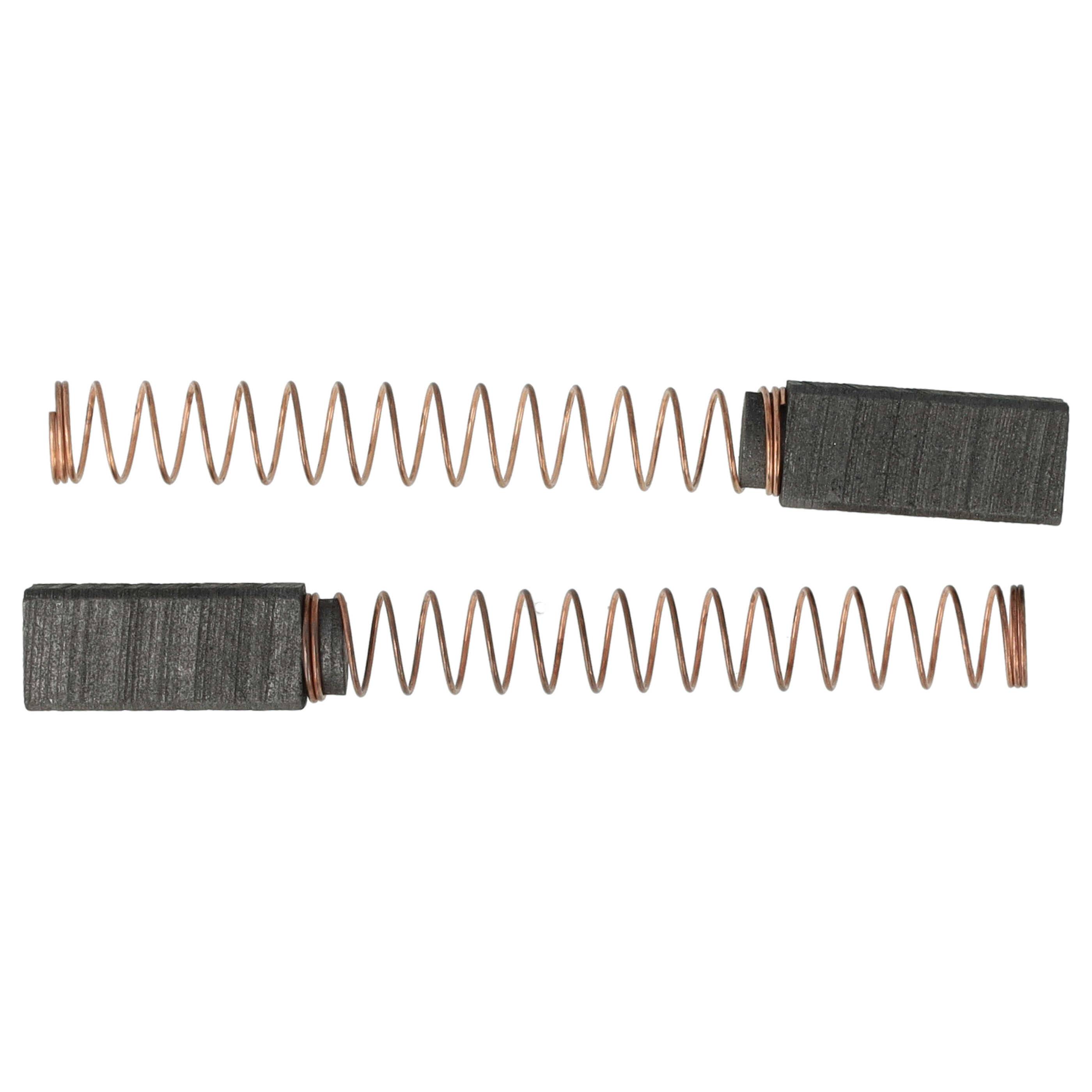 vhbw 2x Kohlebürste 6 x 16 x 5 mm kompatibel mit AKA Electric RG28e, RG28s, RG28, RG25 Küchenmaschine, Rührgerät + Feder