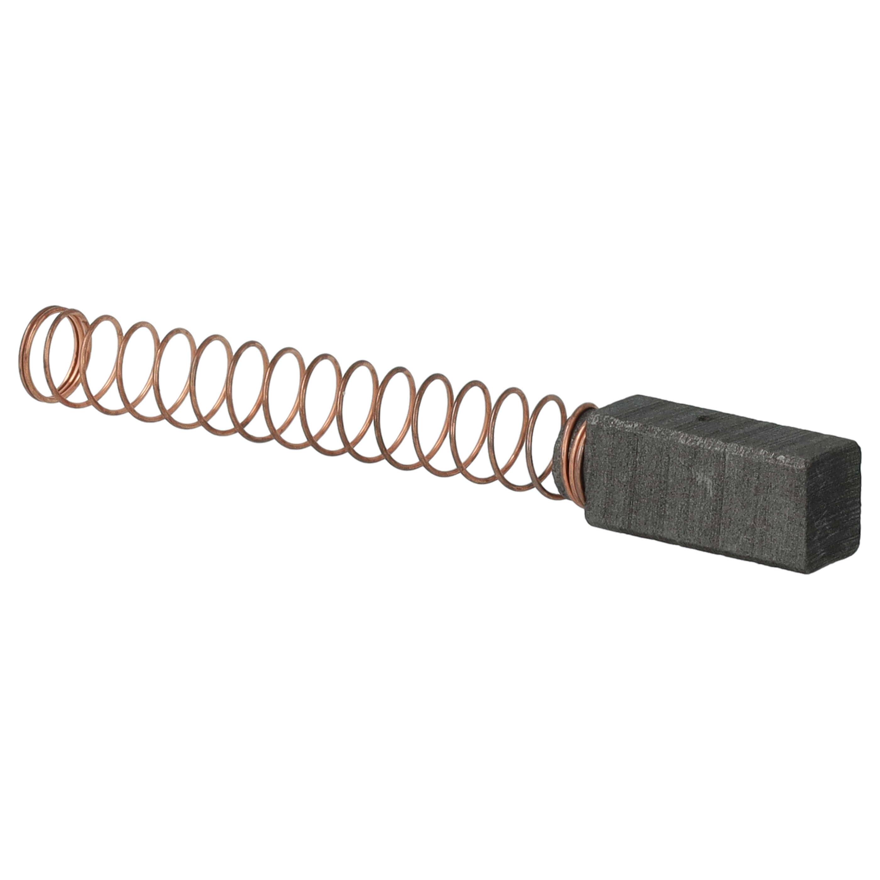 vhbw 2x Kohlebürste 6 x 16 x 5 mm kompatibel mit AKA Electric RG28e, RG28s, RG28, RG25 Küchenmaschine, Rührgerät + Feder