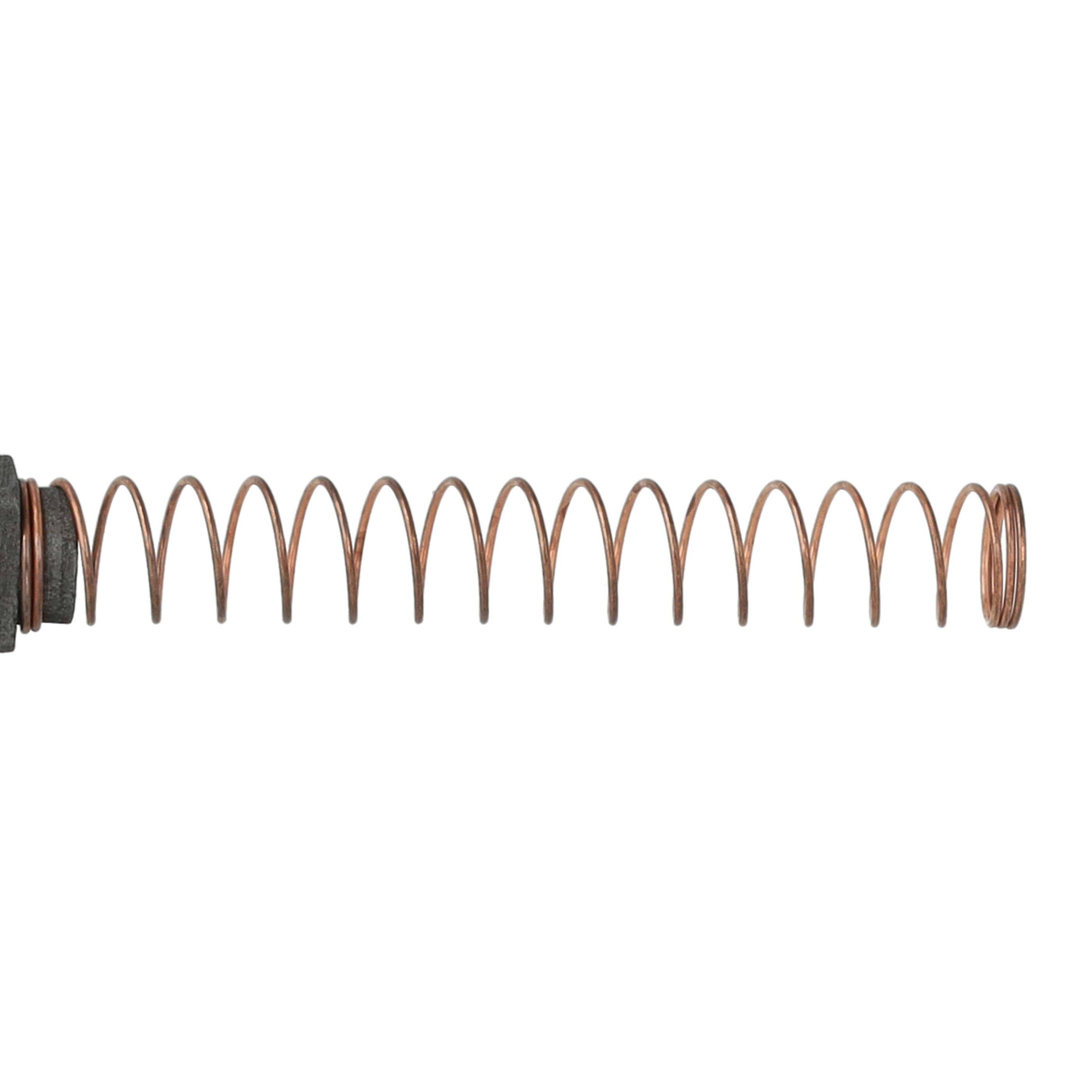 vhbw 2x Kohlebürste 6 x 16 x 5 mm kompatibel mit AKA Electric RG28e, RG28s, RG28, RG25 Küchenmaschine, Rührgerät + Feder