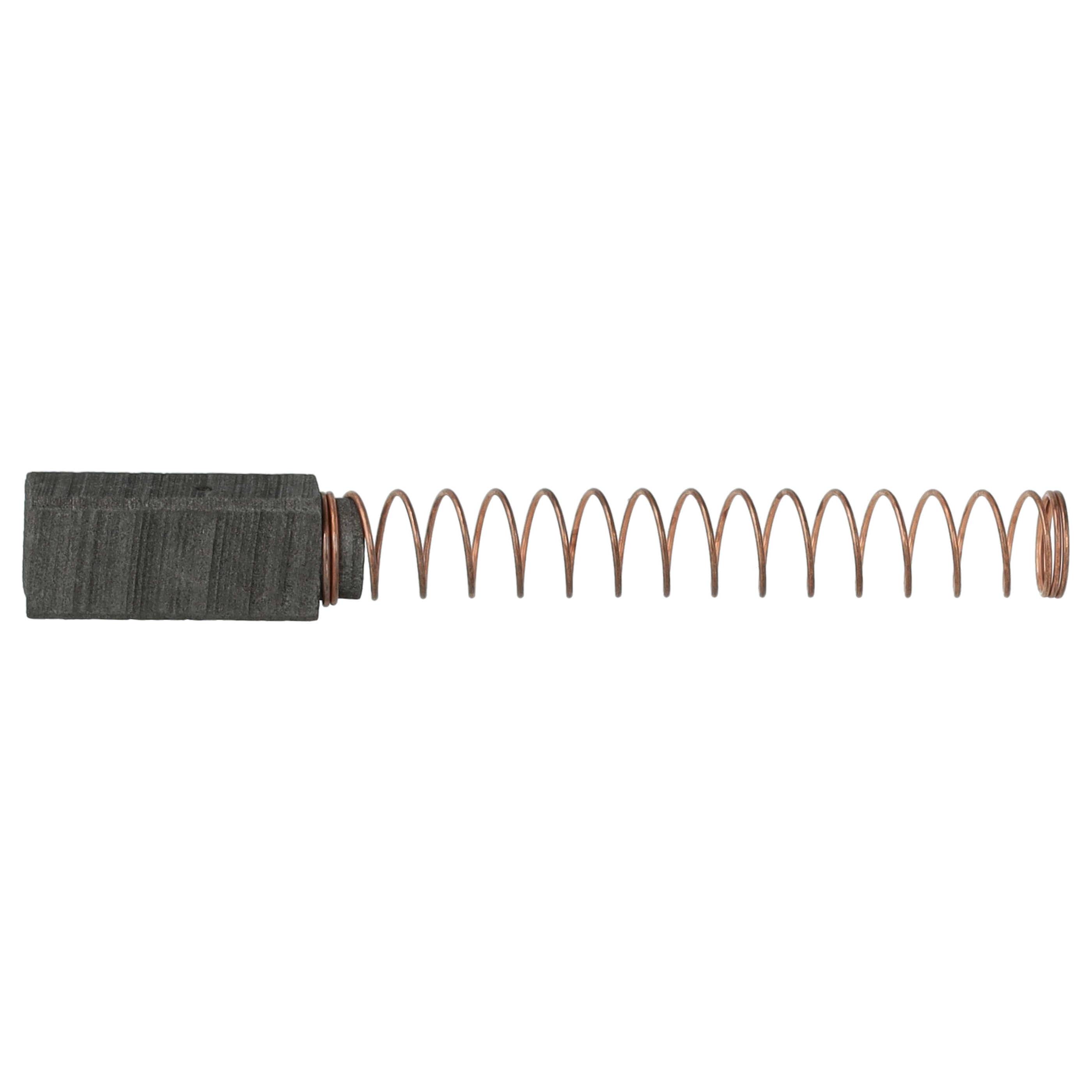 vhbw 2x Kohlebürste 6 x 16 x 5 mm kompatibel mit AKA Electric RG28e, RG28s, RG28, RG25 Küchenmaschine, Rührgerät + Feder