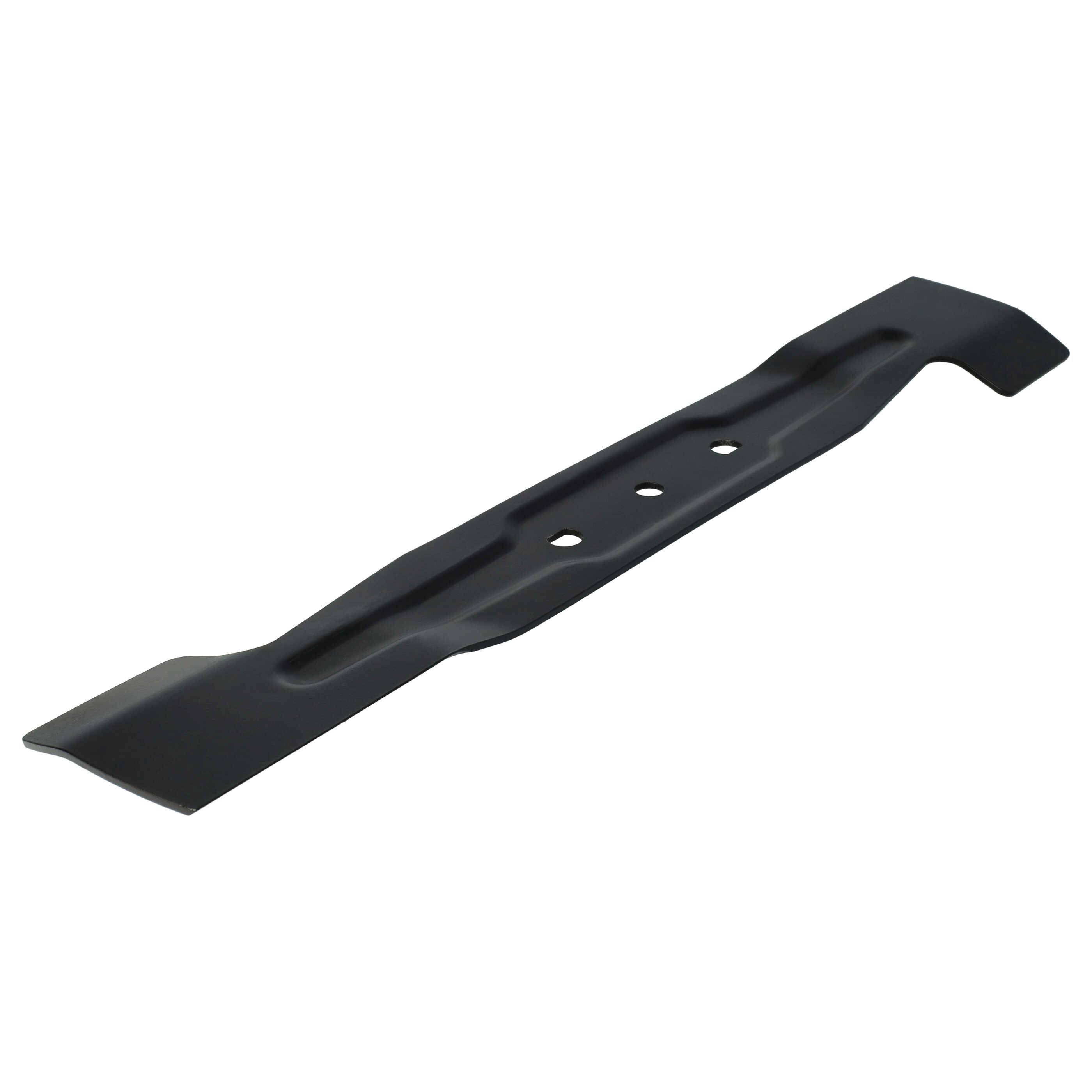 vhbw Ersatz-Messer kompatibel mit Makita BLM380, DLM380, DLM380Z, DLM382 Rasenmäher - Ersatzklinge Schwarz, 40MnB-Stahl