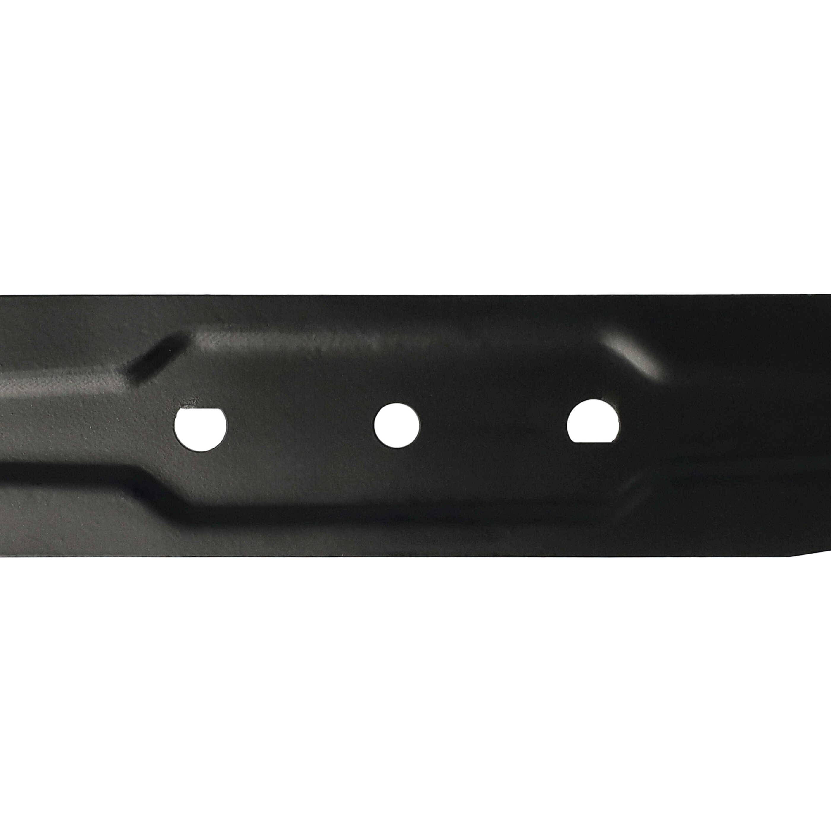 vhbw Ersatz-Messer kompatibel mit Makita DLM380PM2, DLM382PM2, DLM382Z Rasenmäher - Ersatzklinge Schwarz, 40MnB-Stahl