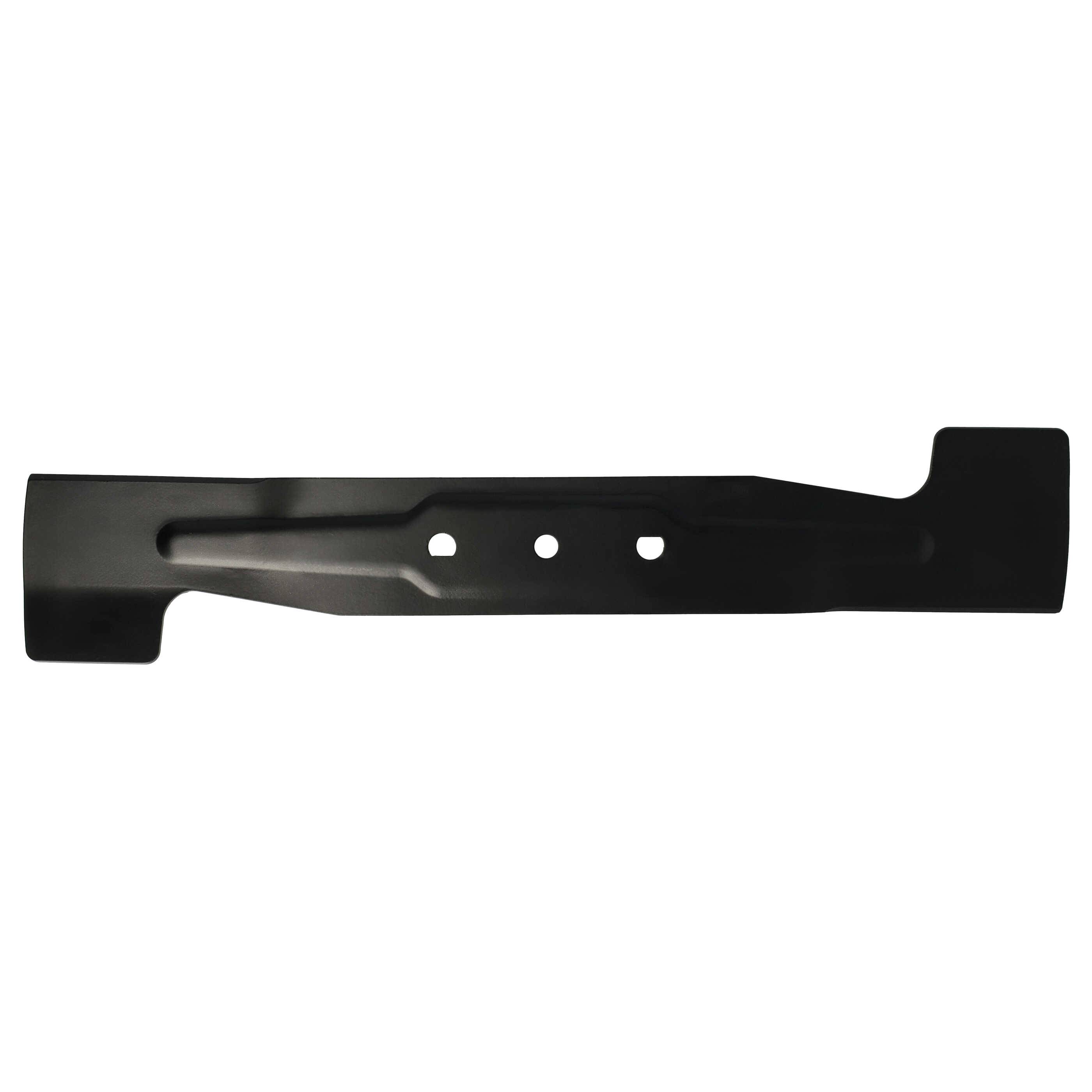 vhbw Ersatz-Messer kompatibel mit Makita BLM380, DLM380, DLM380Z, DLM382 Rasenmäher - Ersatzklinge Schwarz, 40MnB-Stahl