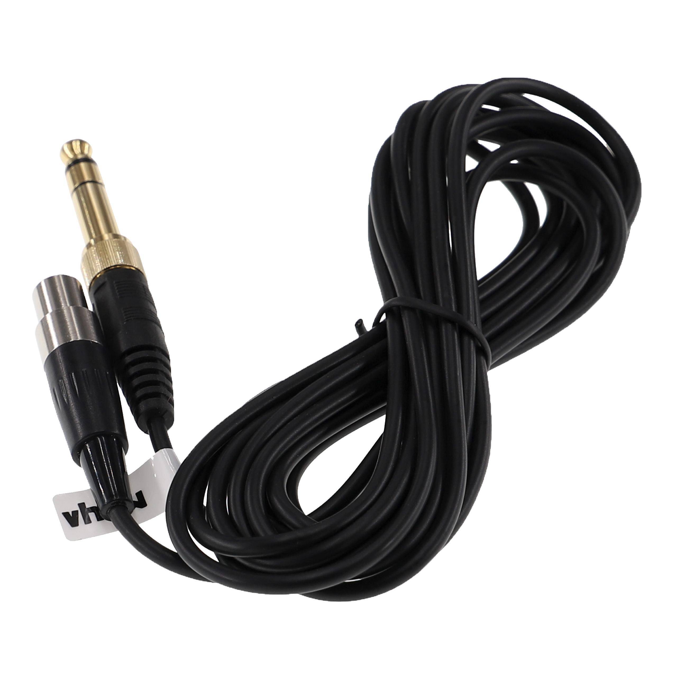 vhbw Audio AUX Kabel kompatibel mit AKG K271 MK II, K701, K702, K712 Kopfhörer - Audiokabel 3,5 mm Klinkenstecker auf 6,3 mm, 3 m, Schwarz