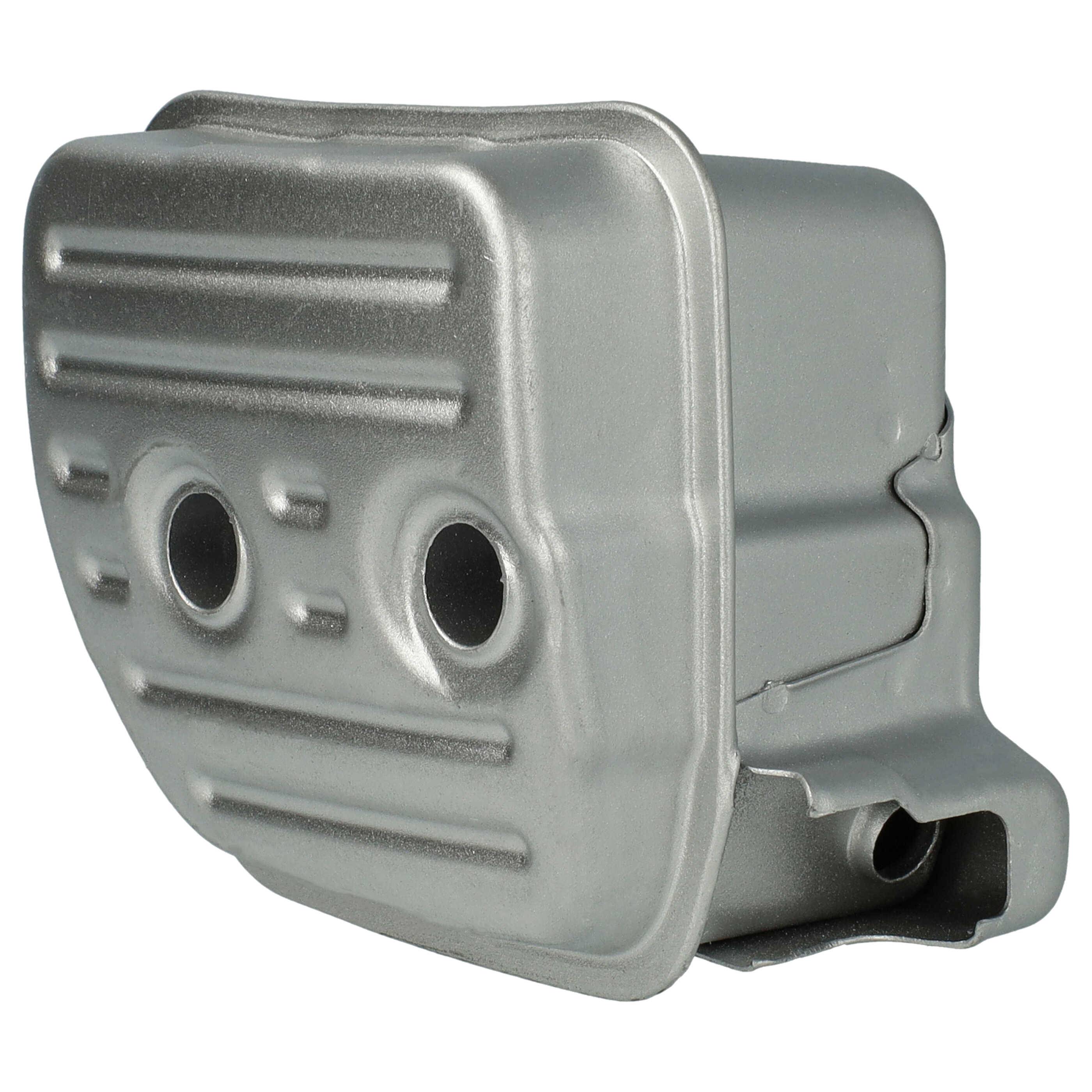 vhbw Auspuff-Schalldämpfer kompatibel mit Stihl MS 251, MS 251C, MS 231, MS 231C Motorsäge - 11 x 8,4 x 6,5 cm Silber