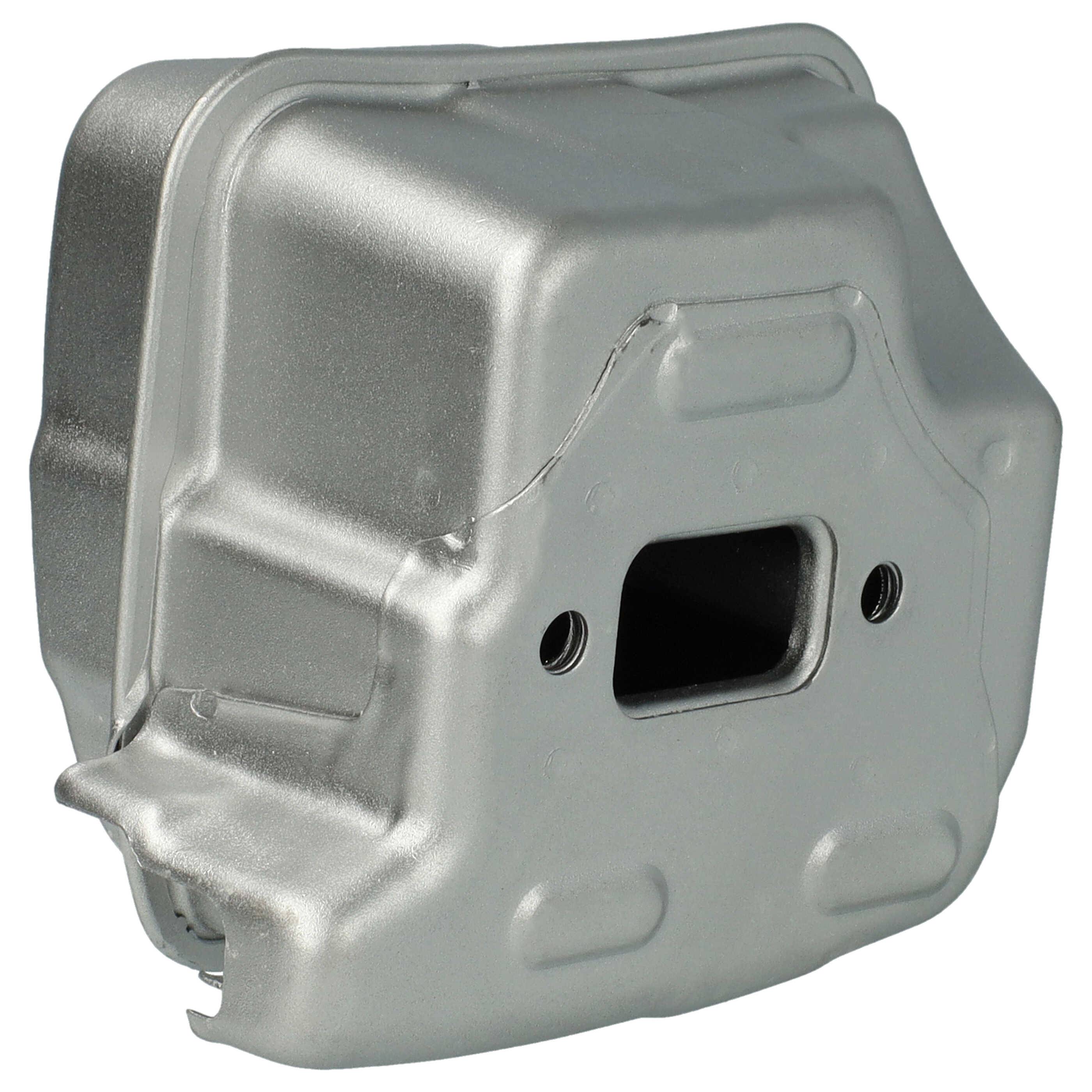 vhbw Auspuff-Schalldämpfer kompatibel mit Stihl MS 251, MS 251C, MS 231, MS 231C Motorsäge - 11 x 8,4 x 6,5 cm Silber