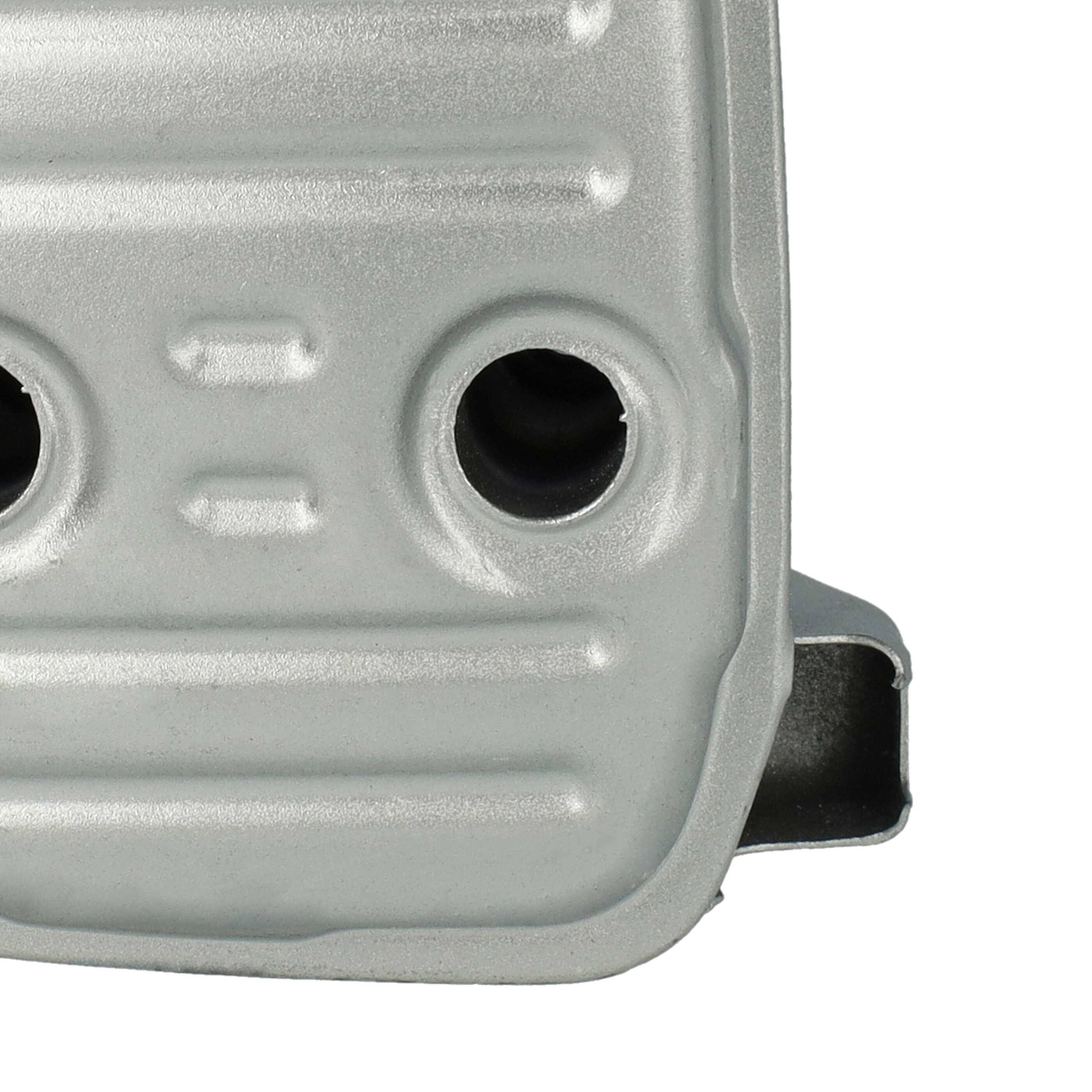 vhbw Auspuff-Schalldämpfer kompatibel mit Stihl MS 251, MS 251C, MS 231, MS 231C Motorsäge - 11 x 8,4 x 6,5 cm Silber