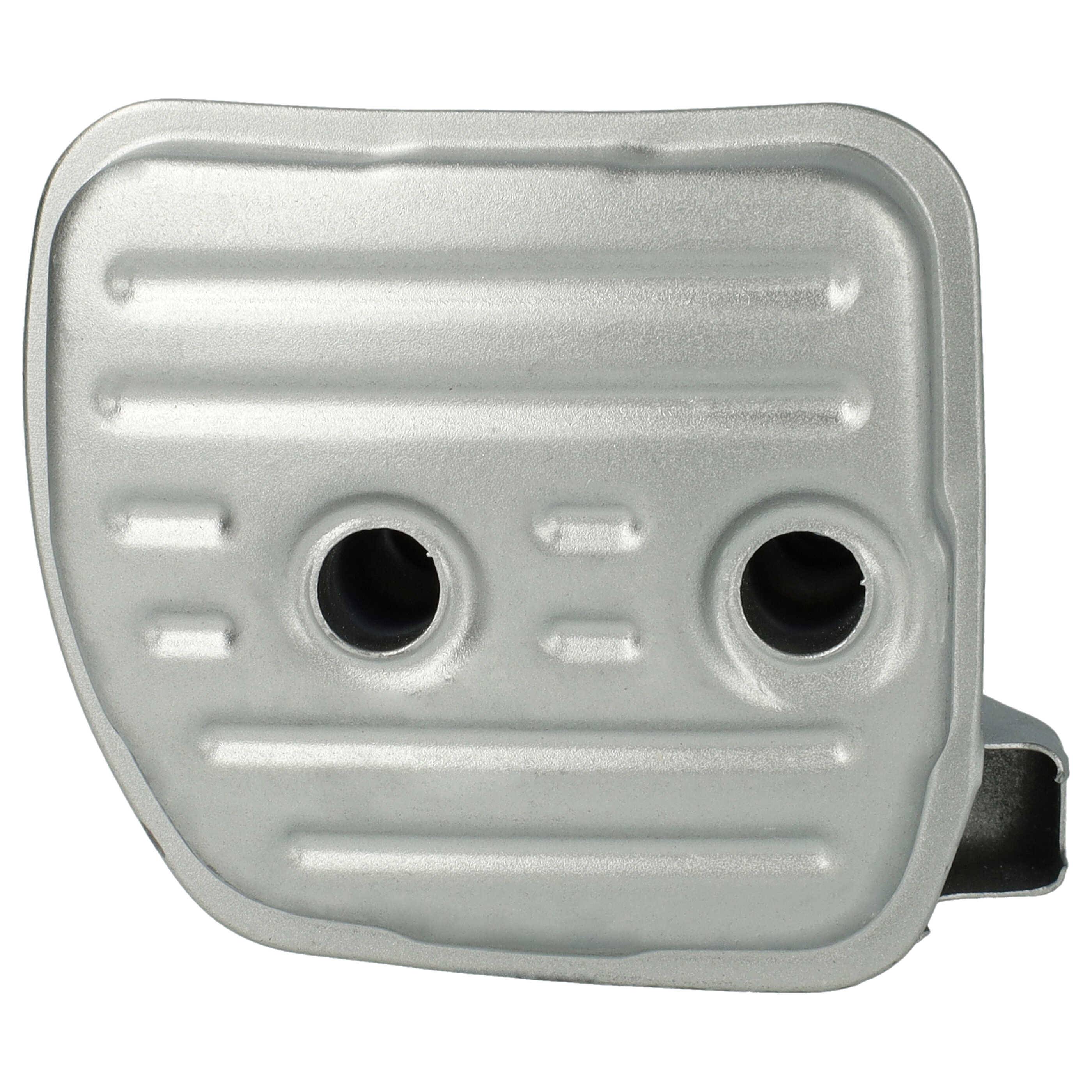 vhbw Auspuff-Schalldämpfer kompatibel mit Stihl MS 251, MS 251C, MS 231, MS 231C Motorsäge - 11 x 8,4 x 6,5 cm Silber