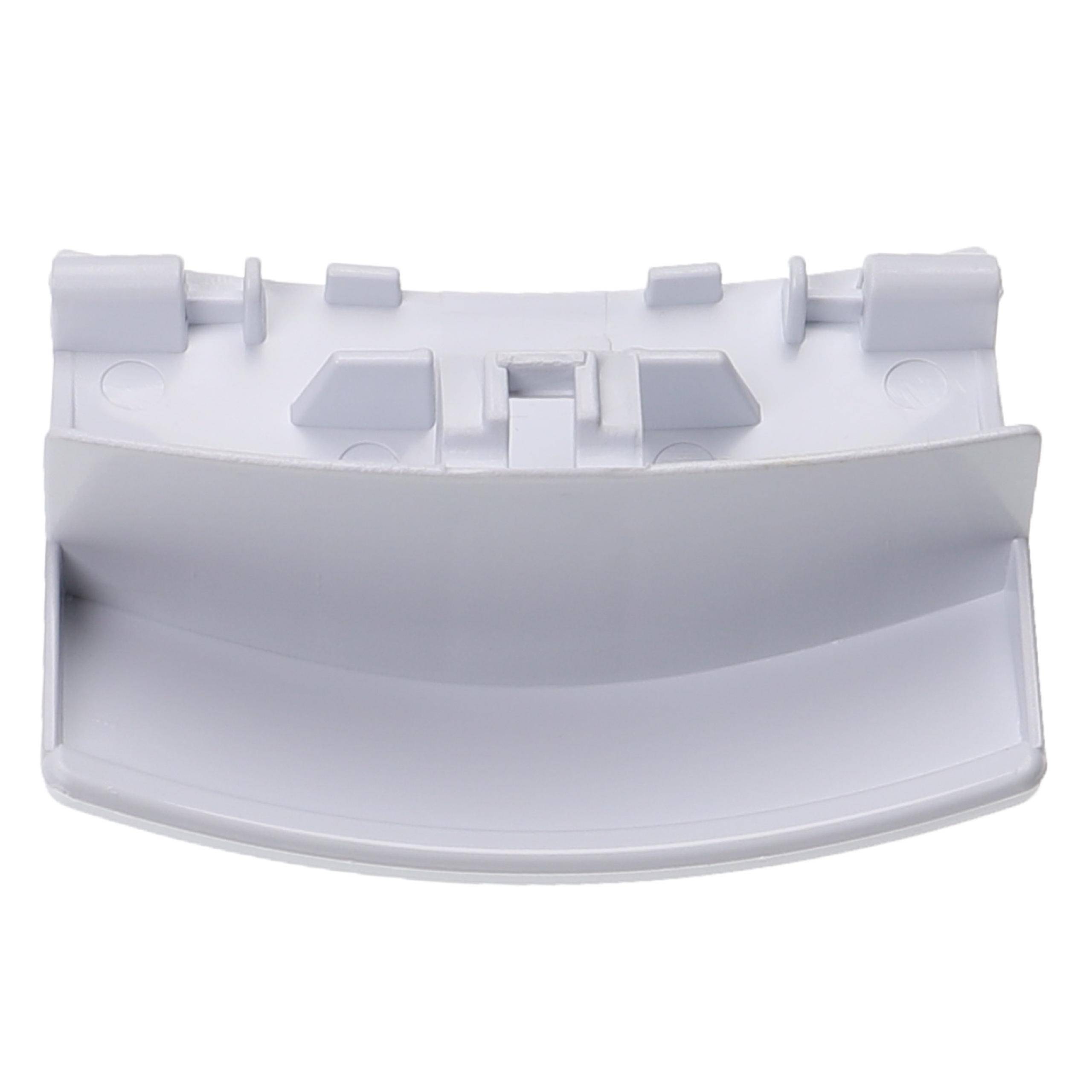 vhbw Türgriff kompatibel mit Viva WFV12A01FF/27, WFV14A20FF/29, WFV14A20FF/32, WFV14A20FF/33 Waschmaschine - 90 x 68 x 35 - gebogen - weiß