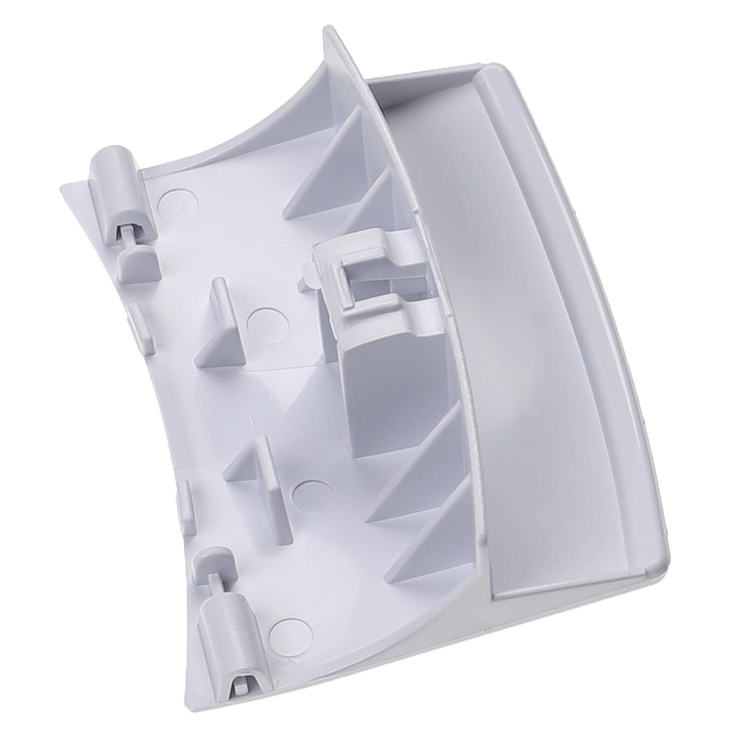 vhbw Türgriff kompatibel mit Viva WFV12A01FF/27, WFV14A20FF/29, WFV14A20FF/32, WFV14A20FF/33 Waschmaschine - 90 x 68 x 35 - gebogen - weiß