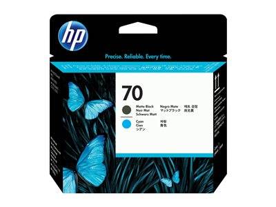 HP 70 Druckkopf matt schwarz + cyan Drucken, Scannen & Verbrauchsmaterial Verbrauchsmaterialien - &