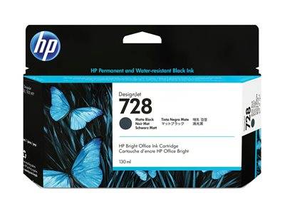 HP 728 130-ml Matte Black DesignJet Ink Drucken, Scannen & Verbrauchsmaterial Verbrauchsmaterialien