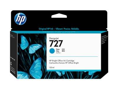HP 727 Ink Cyan 130ml T920 T1500 Drucken, Scannen & Verbrauchsmaterial Verbrauchsmaterialien - LFP &
