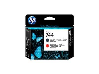 HP 744 Druckkopf Mattschwarz & Rot Drucken, Scannen & Verbrauchsmaterial Verbrauchsmaterialien - LFP